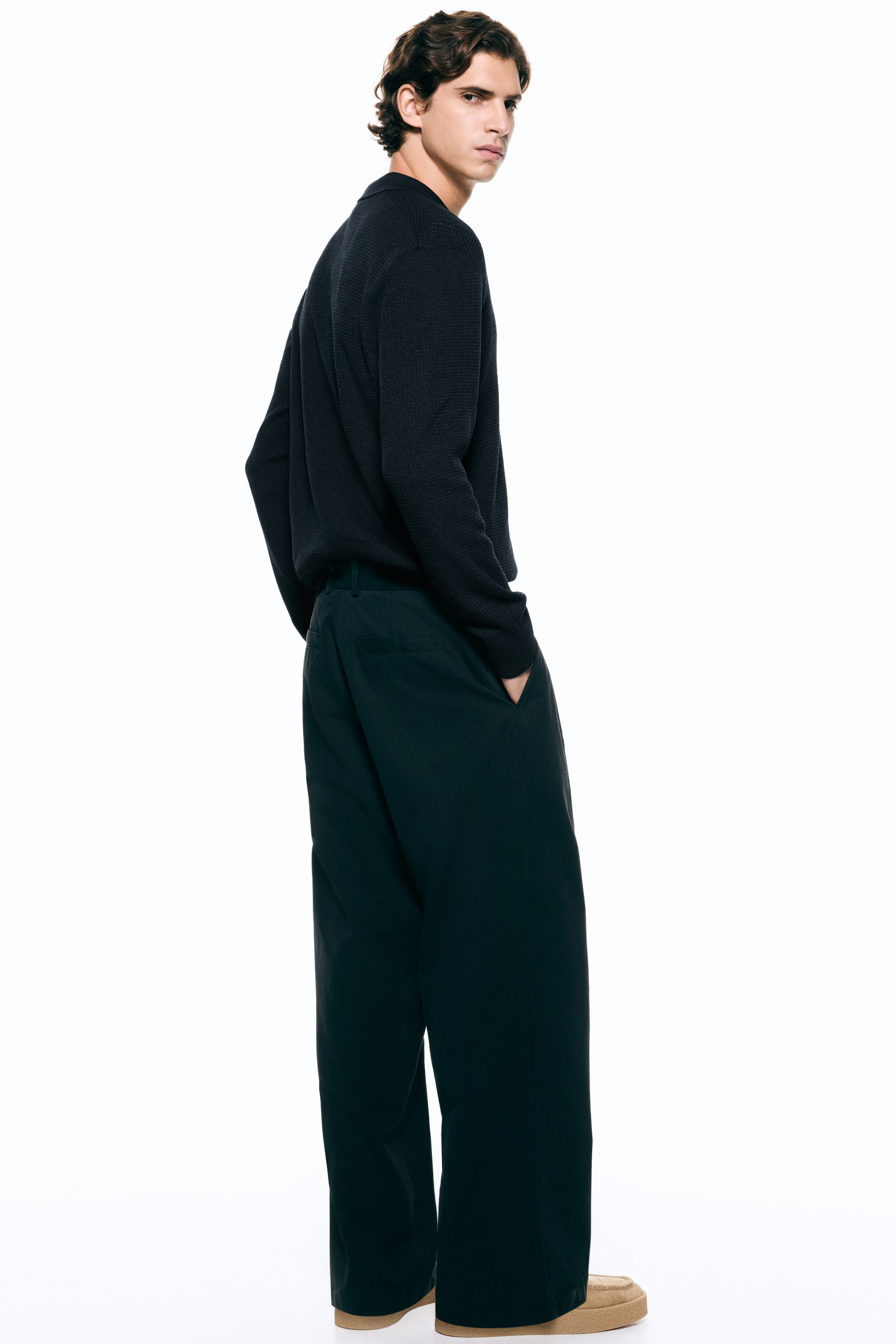 View larger image: Regular Fit Polo shirt - Dark blue - Men | H&M IN 4