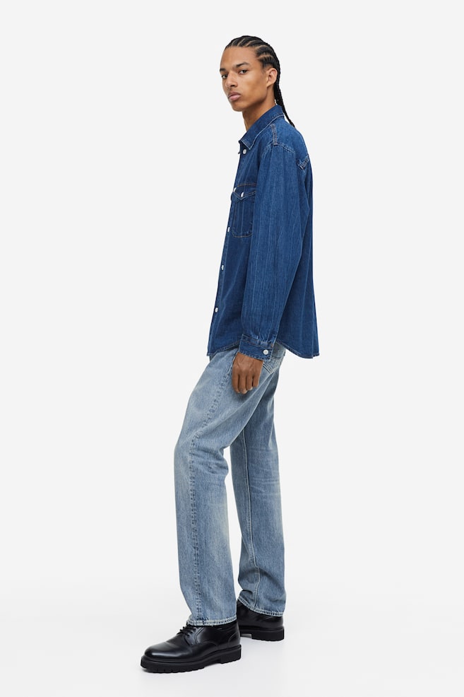 Triple A Regular Straight Jeans - Blue - 5