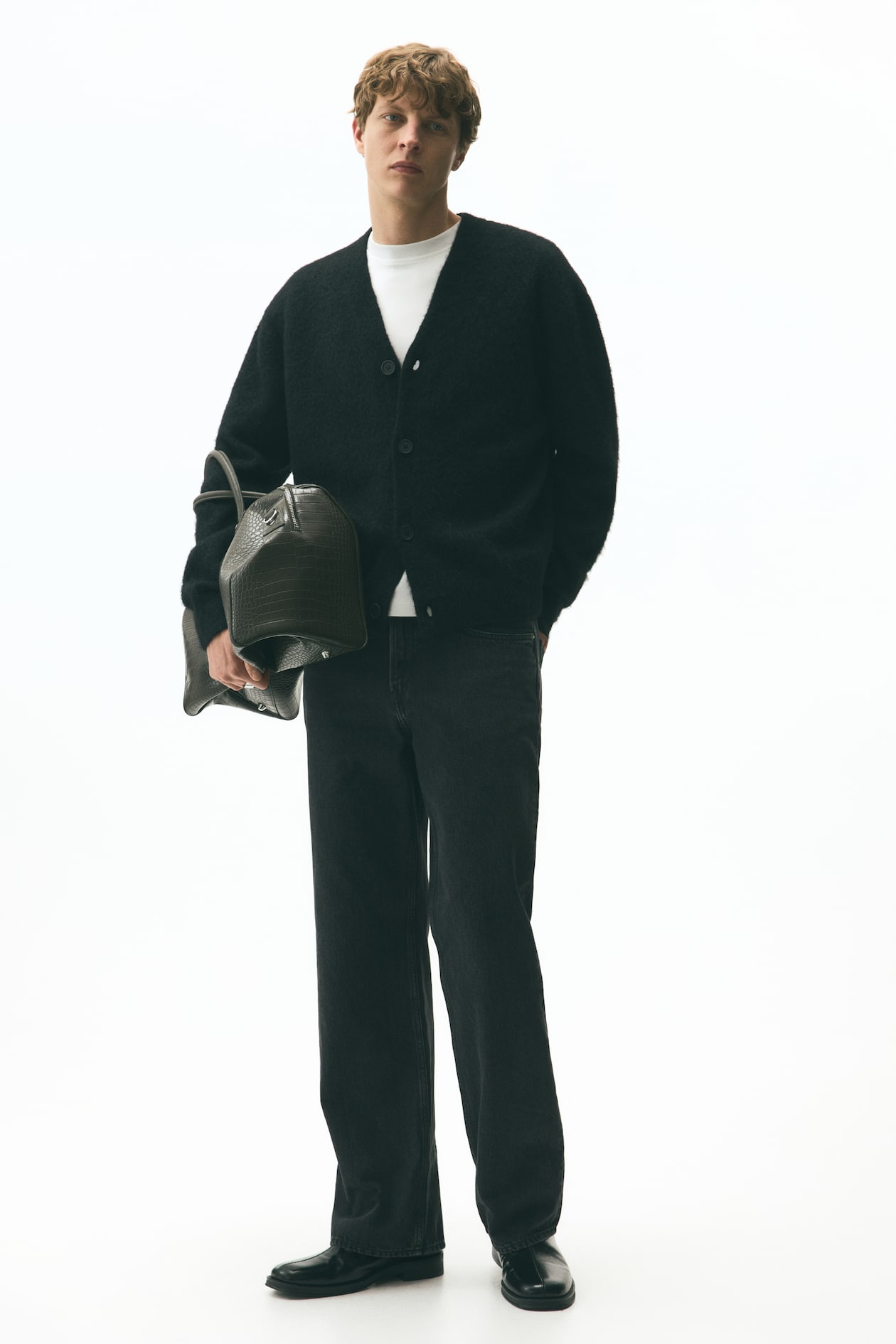 Gilet duveteux Loose Fit - Noir - HOMME | H&M FR