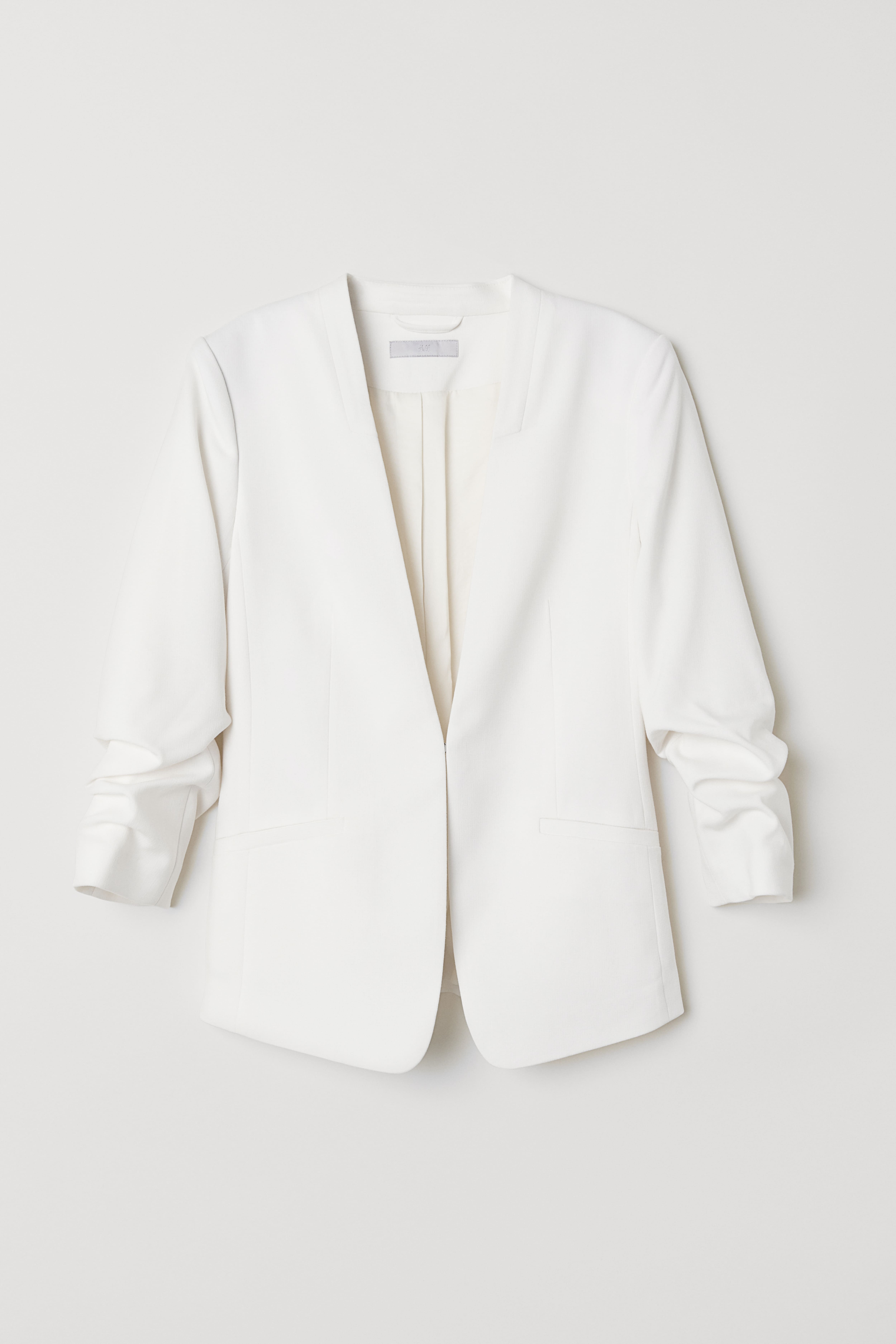 H&m white blazer best sale