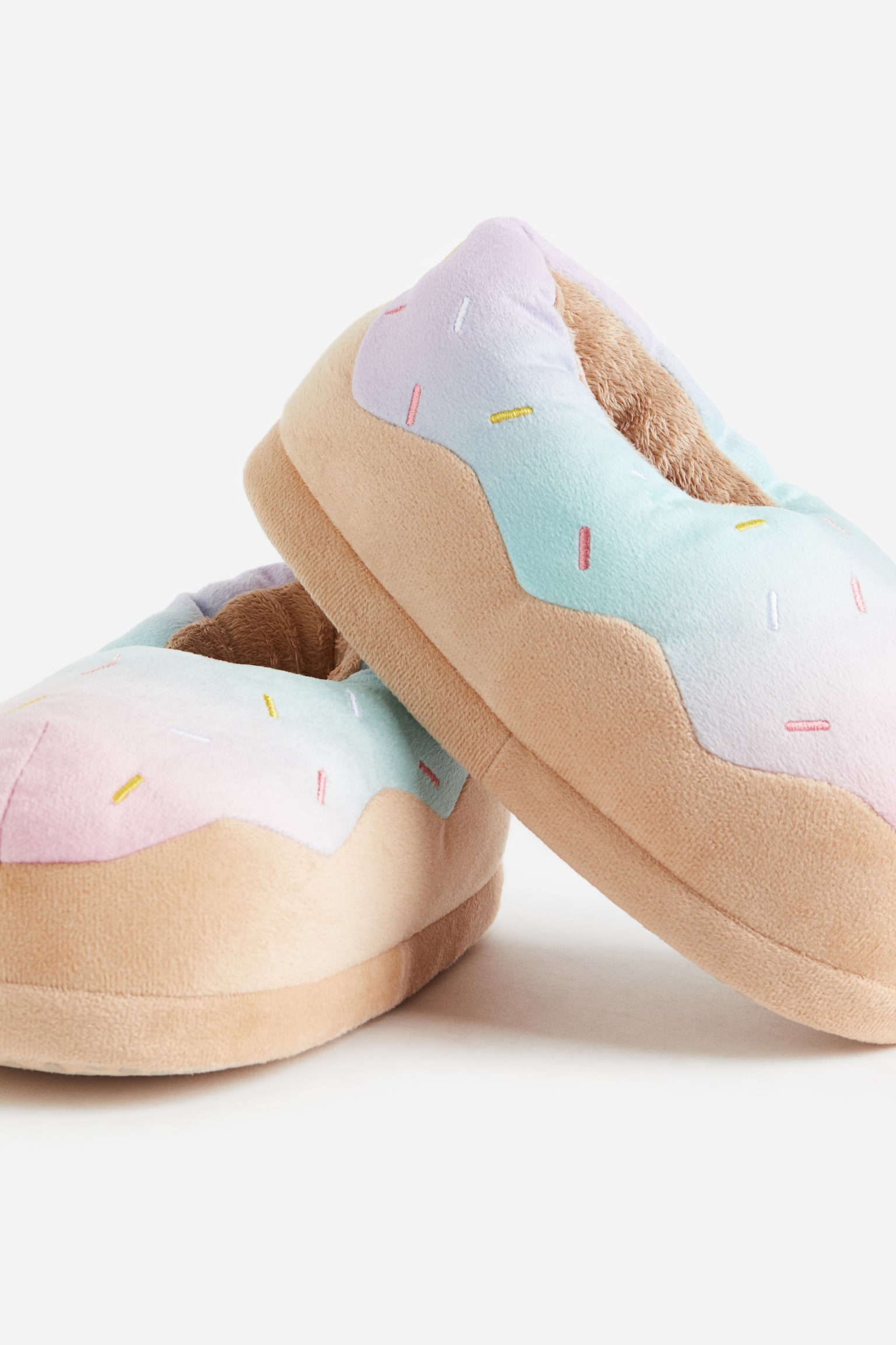 Soft velour slippers - Light beige/Doughnut/Light grey/Koala - 3