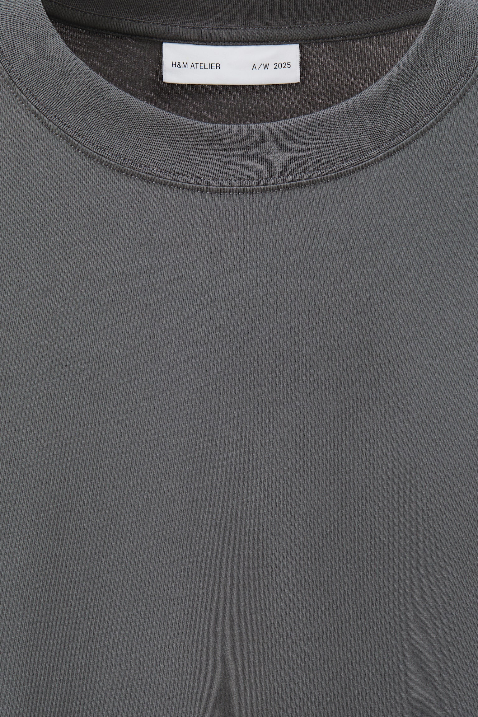 Warstwowy top z bawełny pima - Ciemnoszary/Zakurzony róż - 5