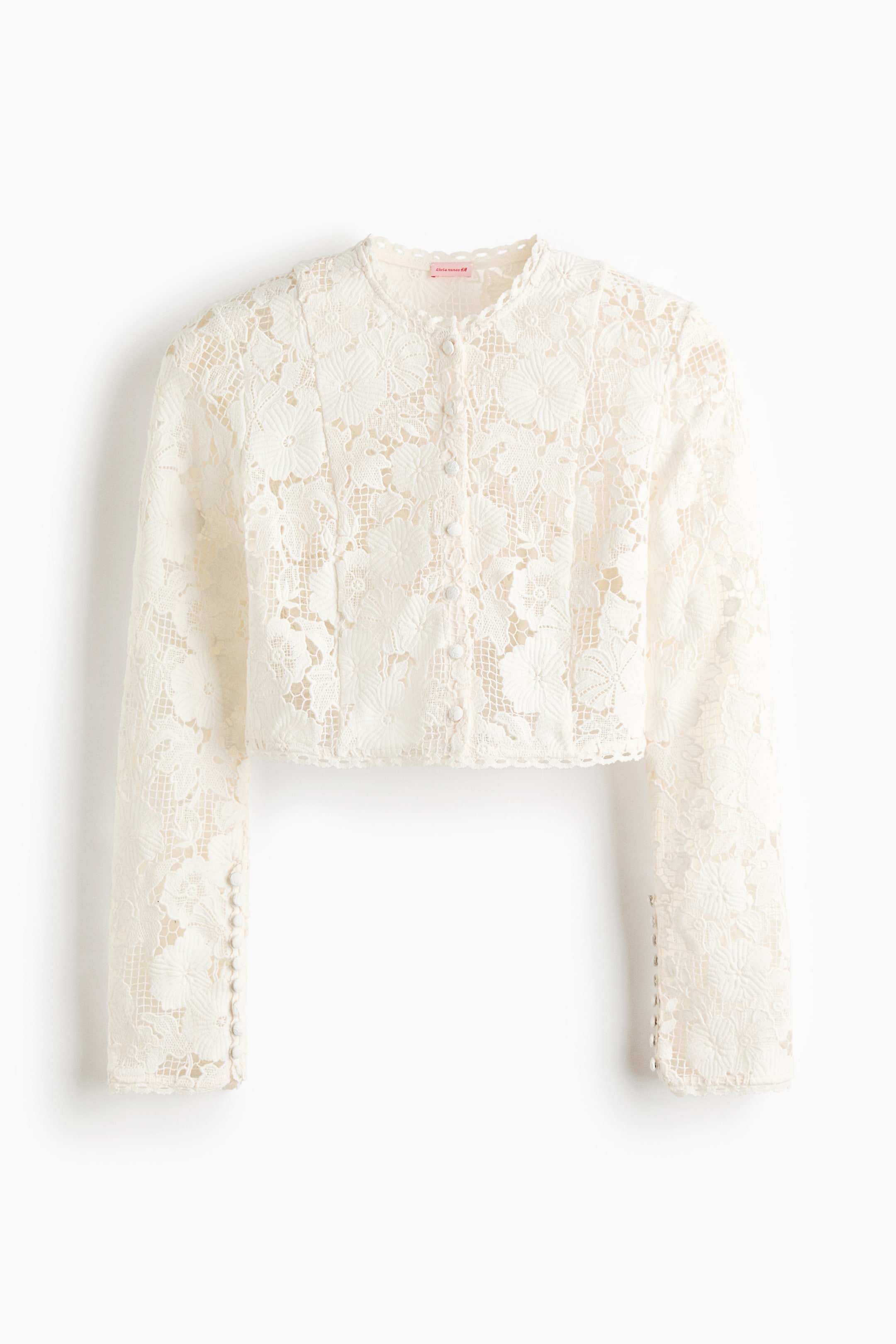Bow-Front Lace Top