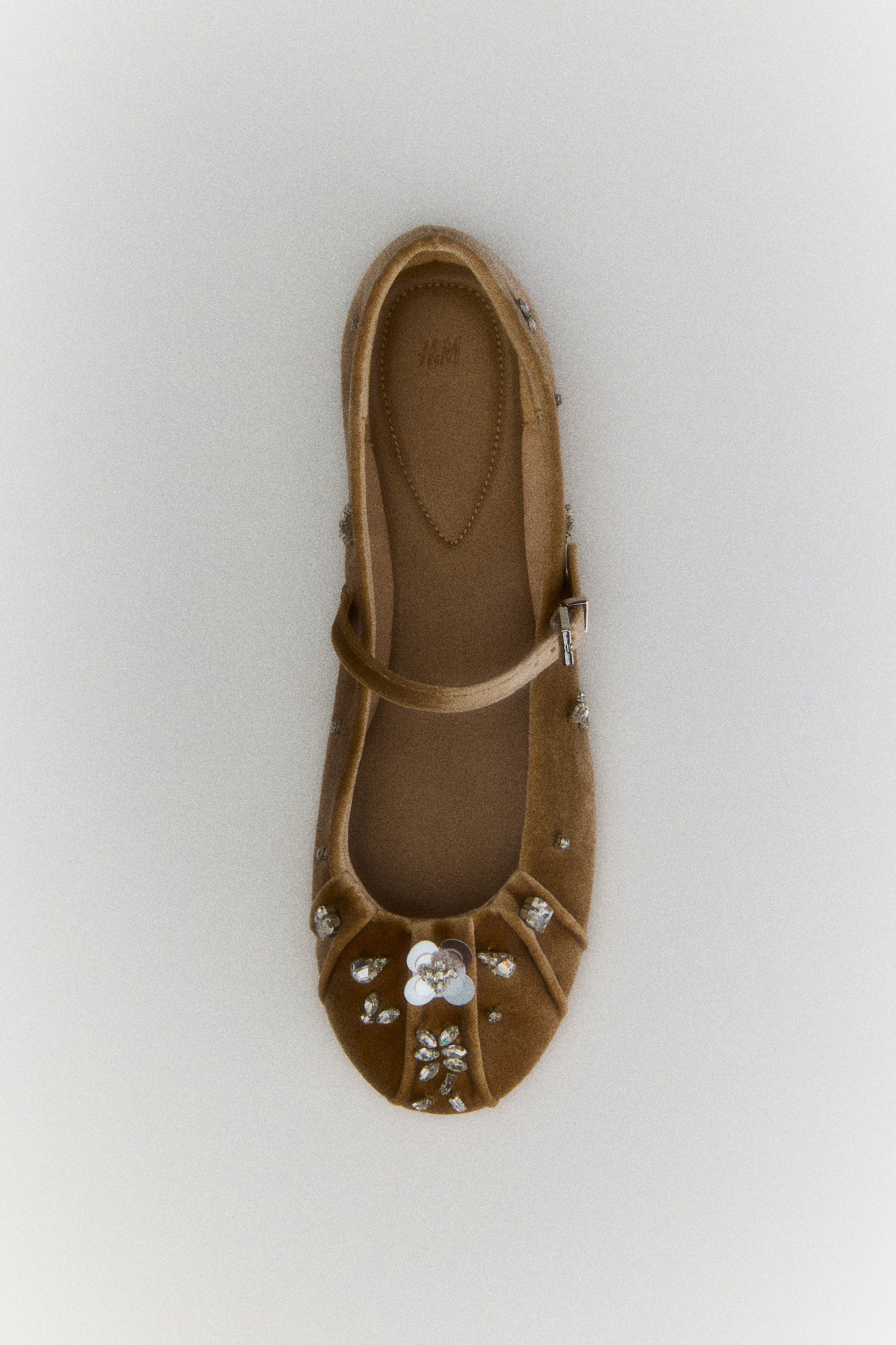 View larger image: Embellished Mary Jane ballet flats - Beige - Ladies | H&M 1