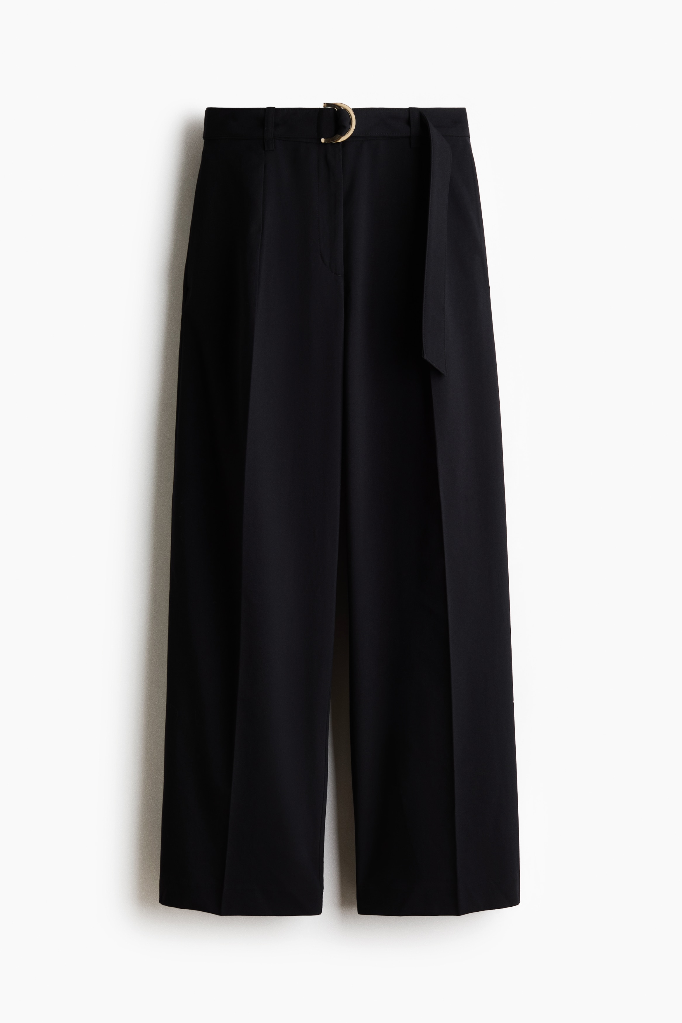 Belted tailored trousers - Black