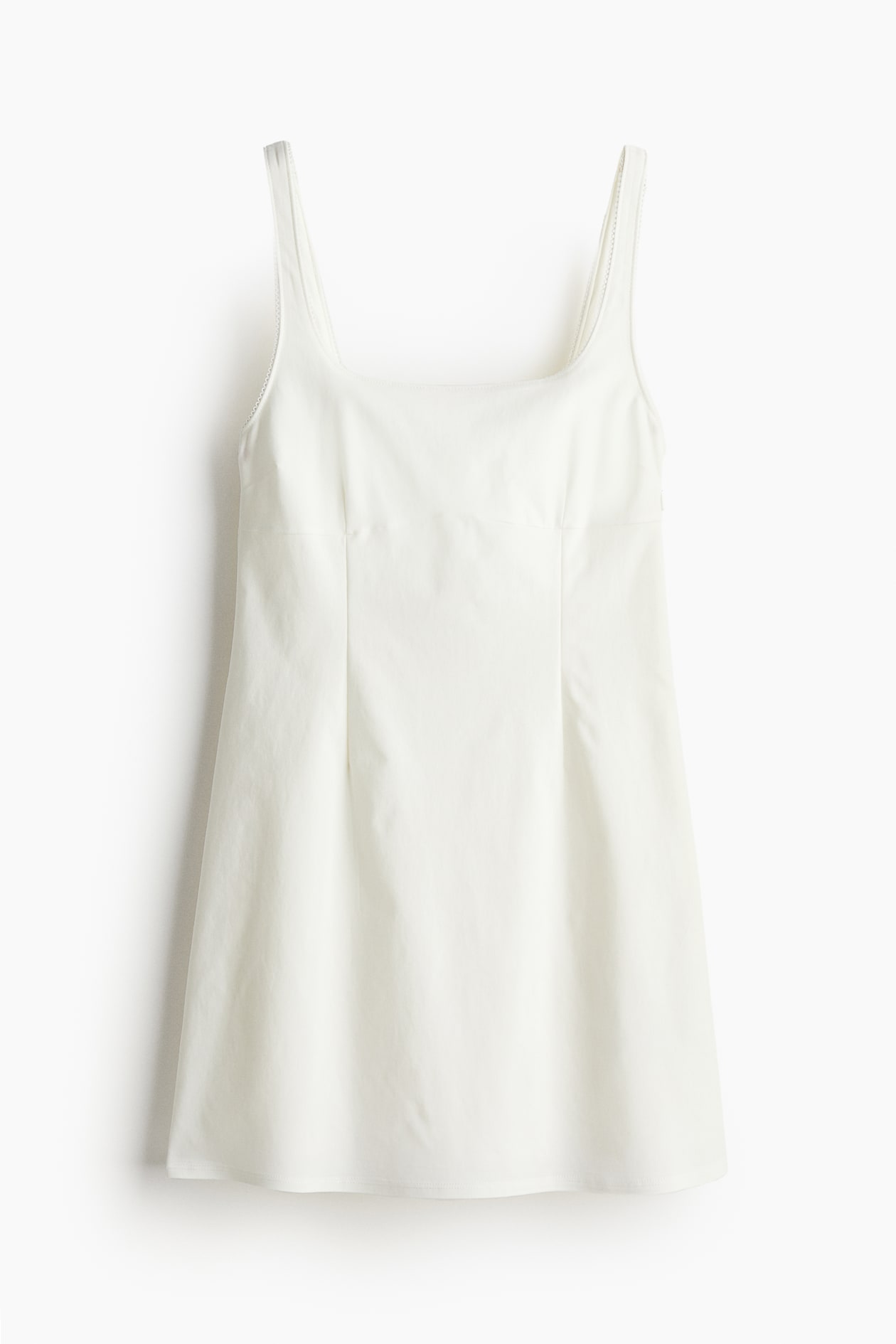 picot-trimmed jersey dress H&M Picot Trimmed Mini Jersey Dress L (12-14)