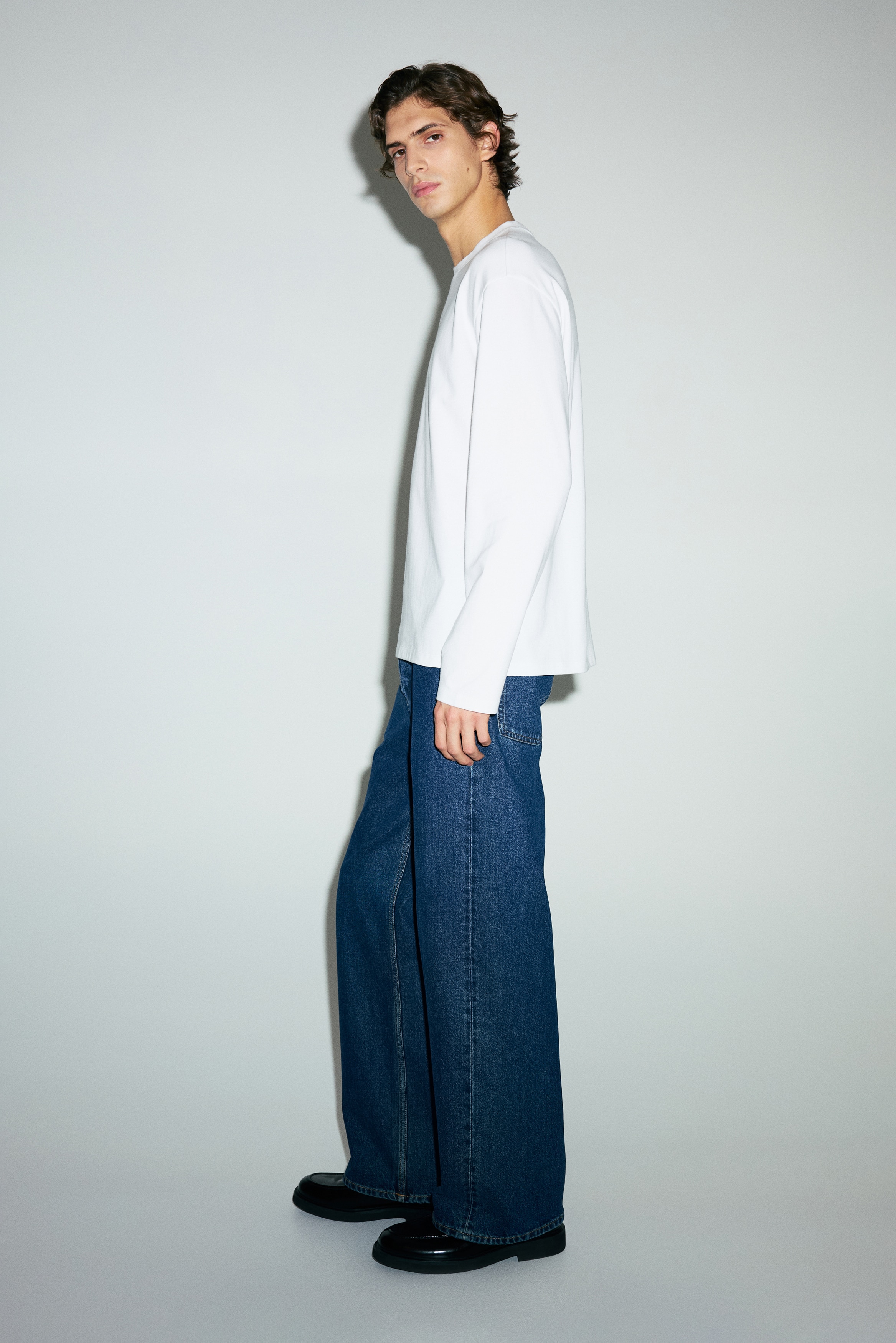 Cooling Relaxed Fit 長袖Tシャツ - ホワイト