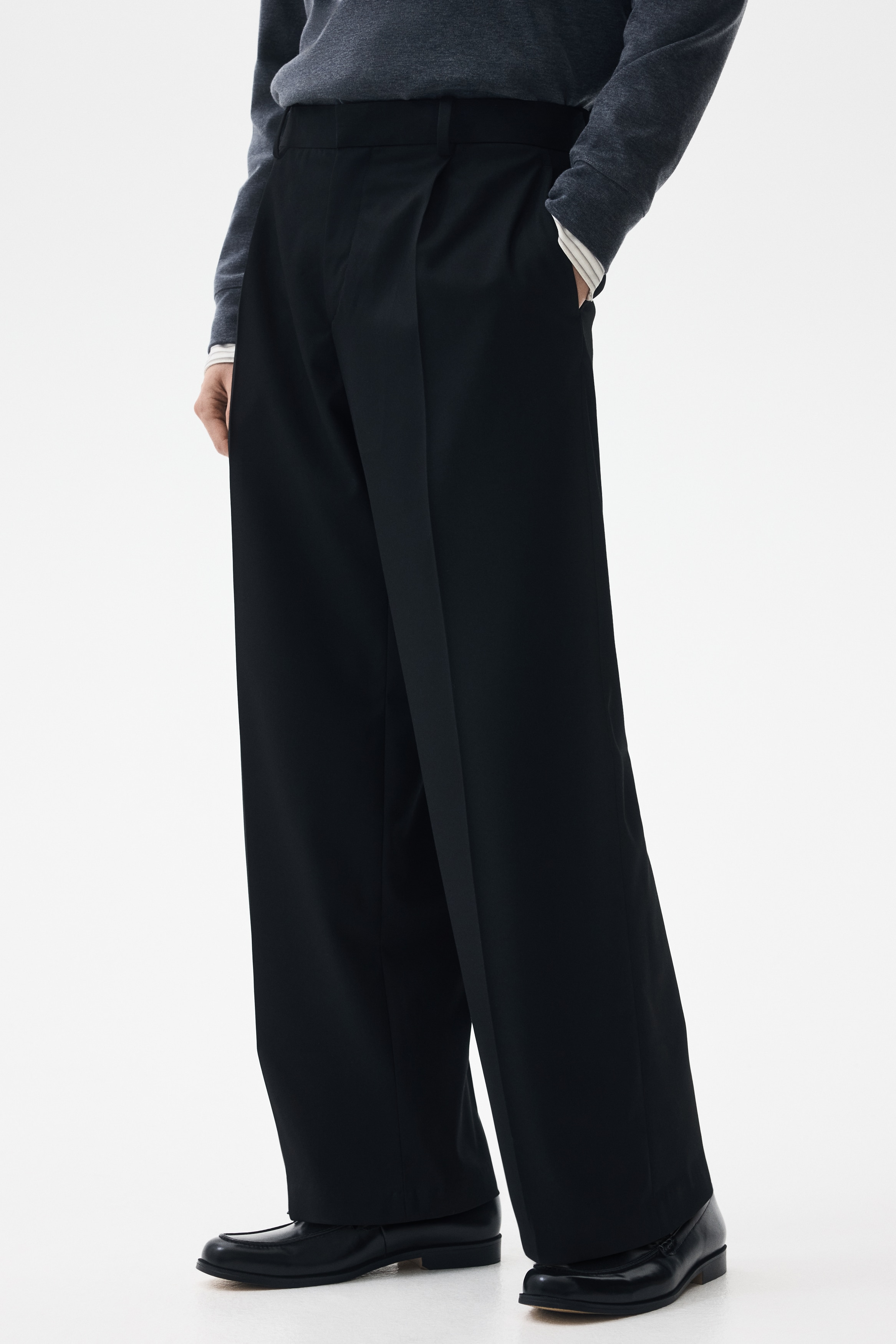 loose fitting dress pants women Hana Women's Wide Leg Rayon Dress Pants Made in USA – Classy Cozy Cool |  Made in USA
