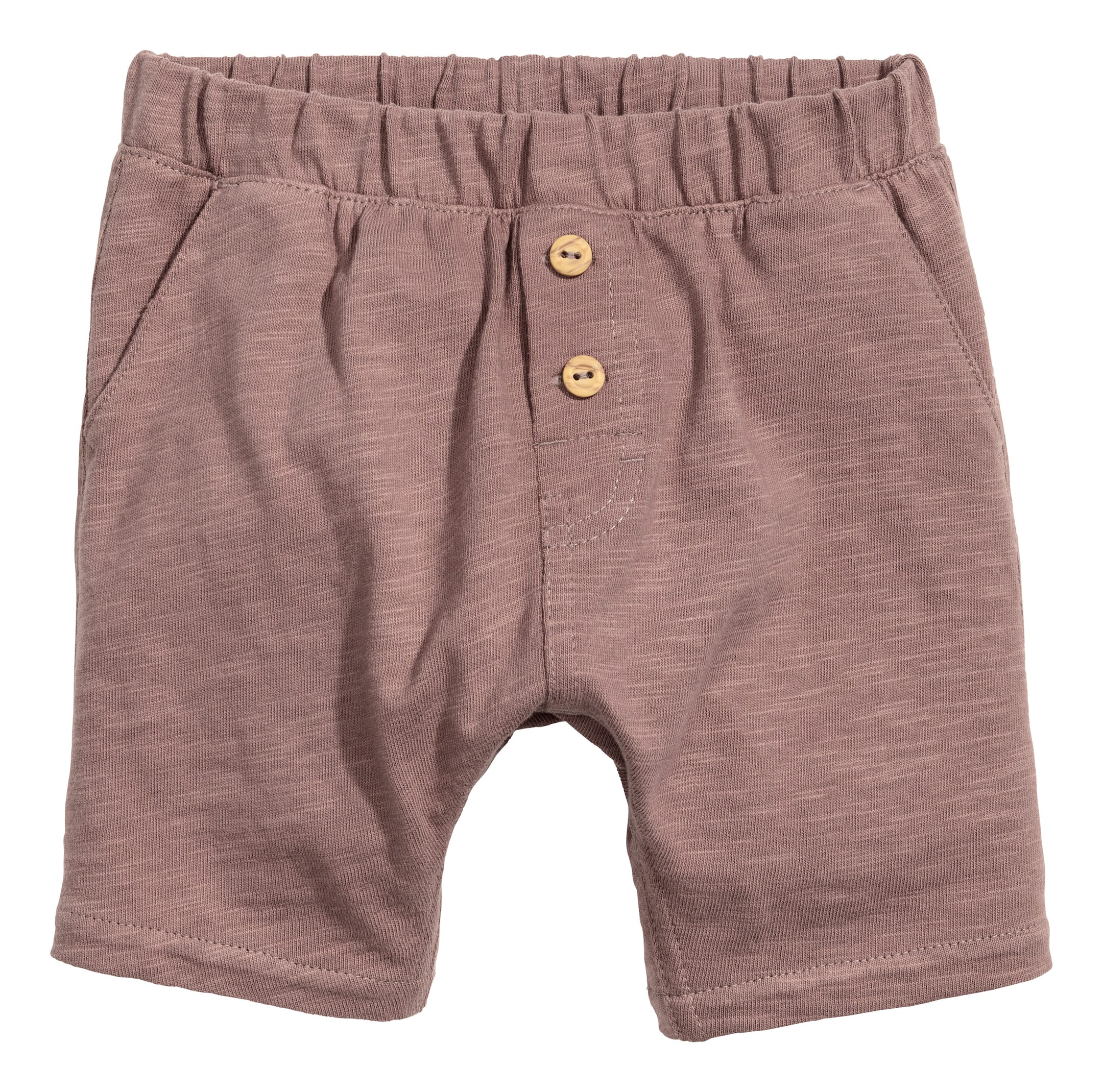 Grotere afbeelding bekijken: Short van katoenen tricot - Taupe - KINDEREN | H&M NL 1