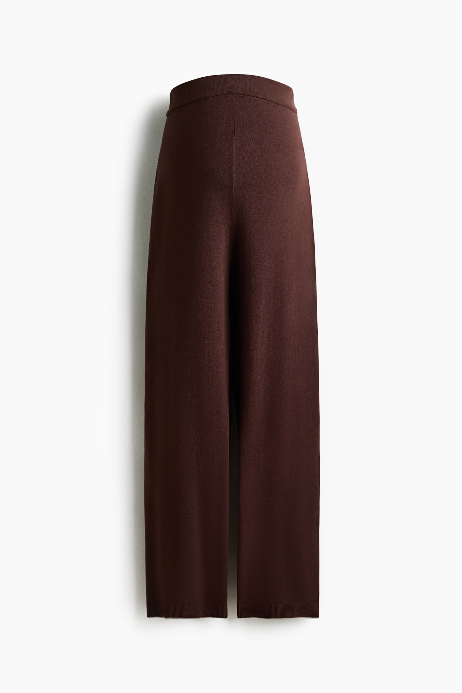 MAMA Pantalon en maille - Marron foncé/Noir/Beige clair chiné