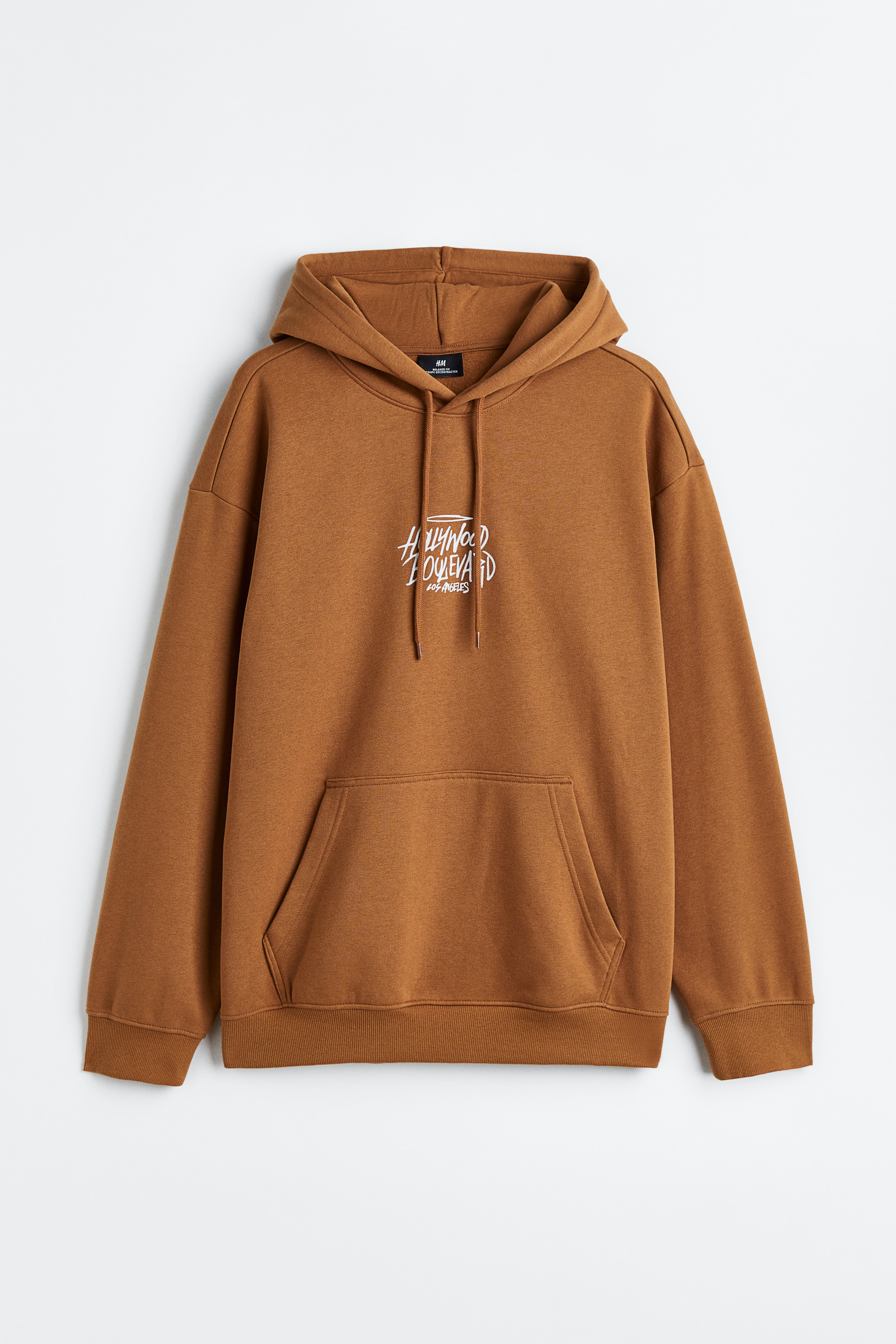 H&m brown hoodie best sale