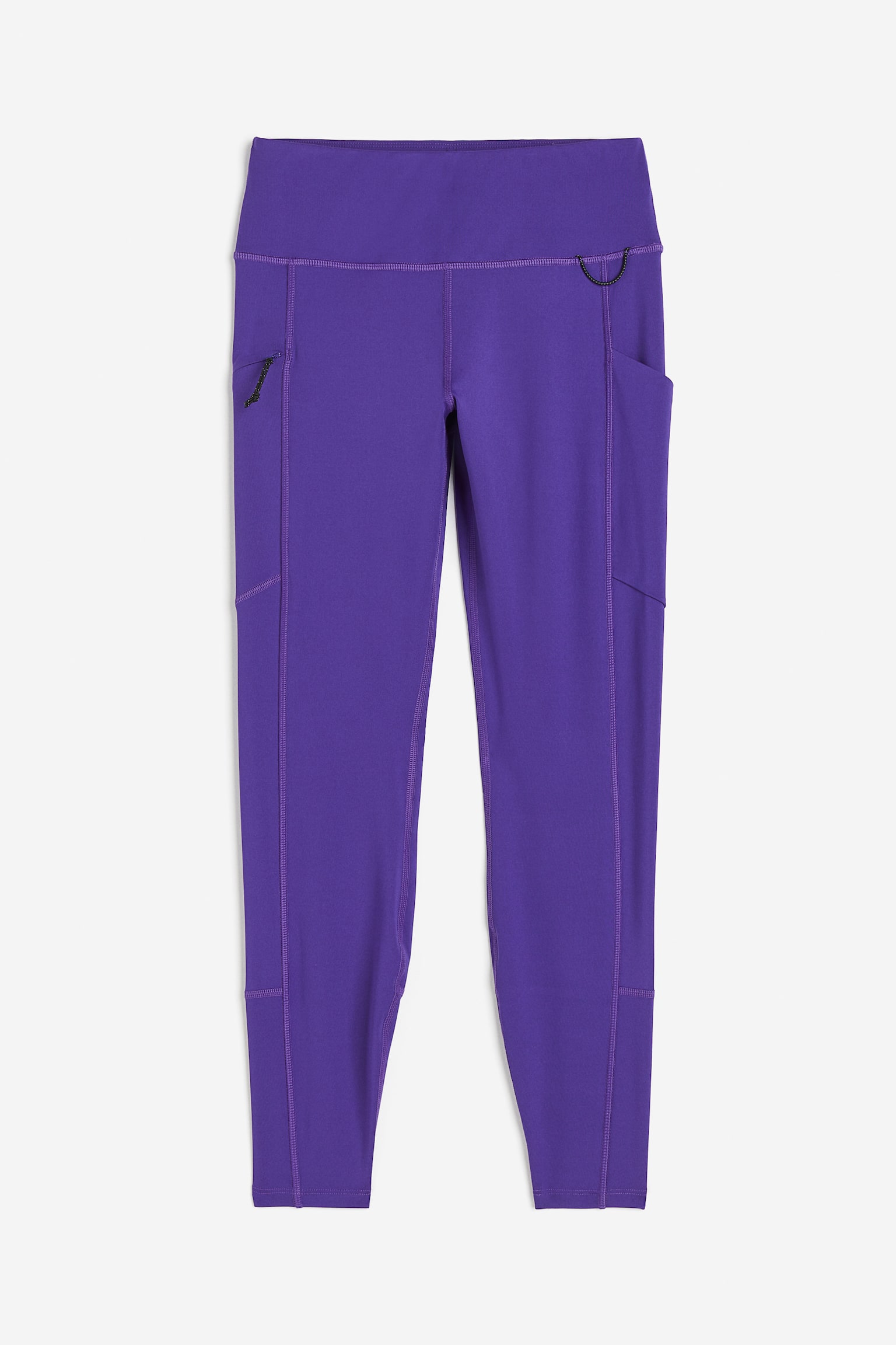 Pocket Detail Running Leggings In DryMove™ - Bright purple/Black - 1