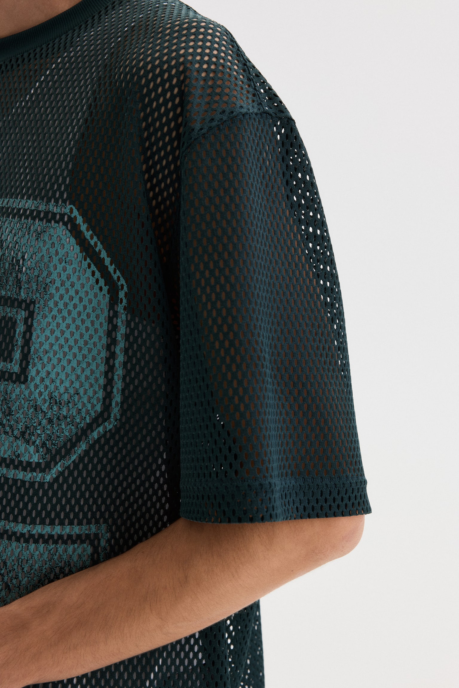 Oversized Fit Printed mesh t-shirt - Dark teal/22/Black/West Coast/Yellow/Los Angeles - 5