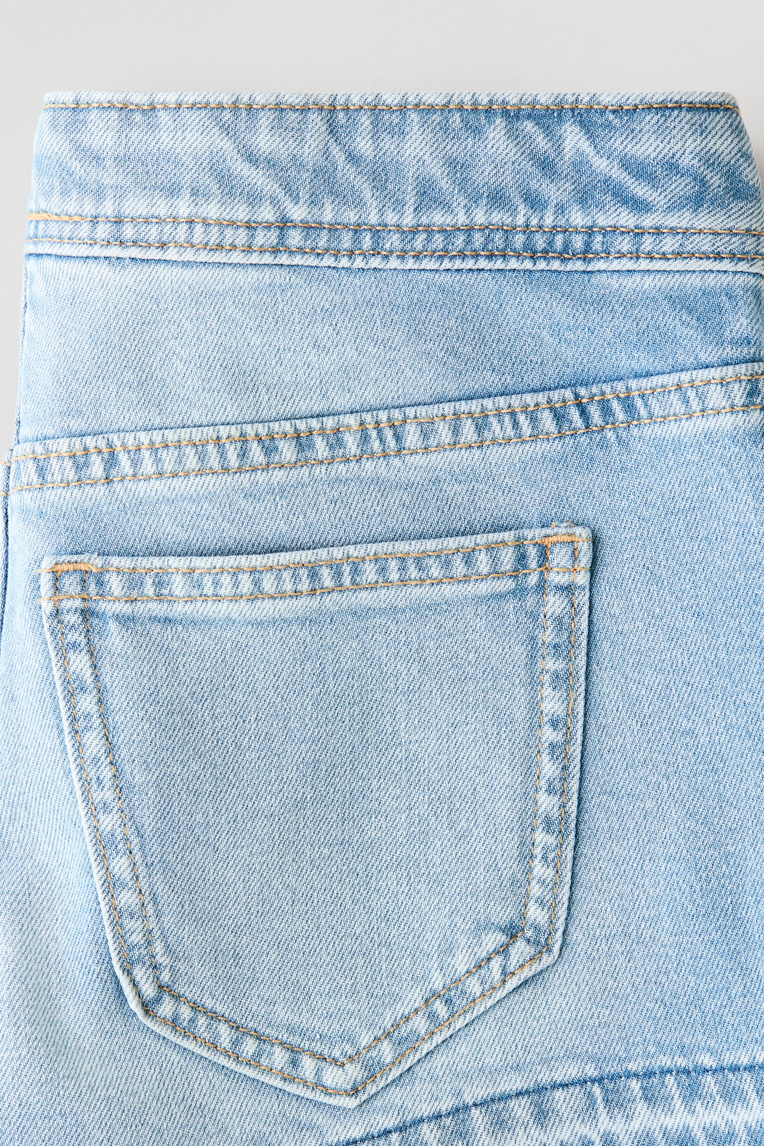 Denim wrap skort - Light denim blue/Denim grey - 3