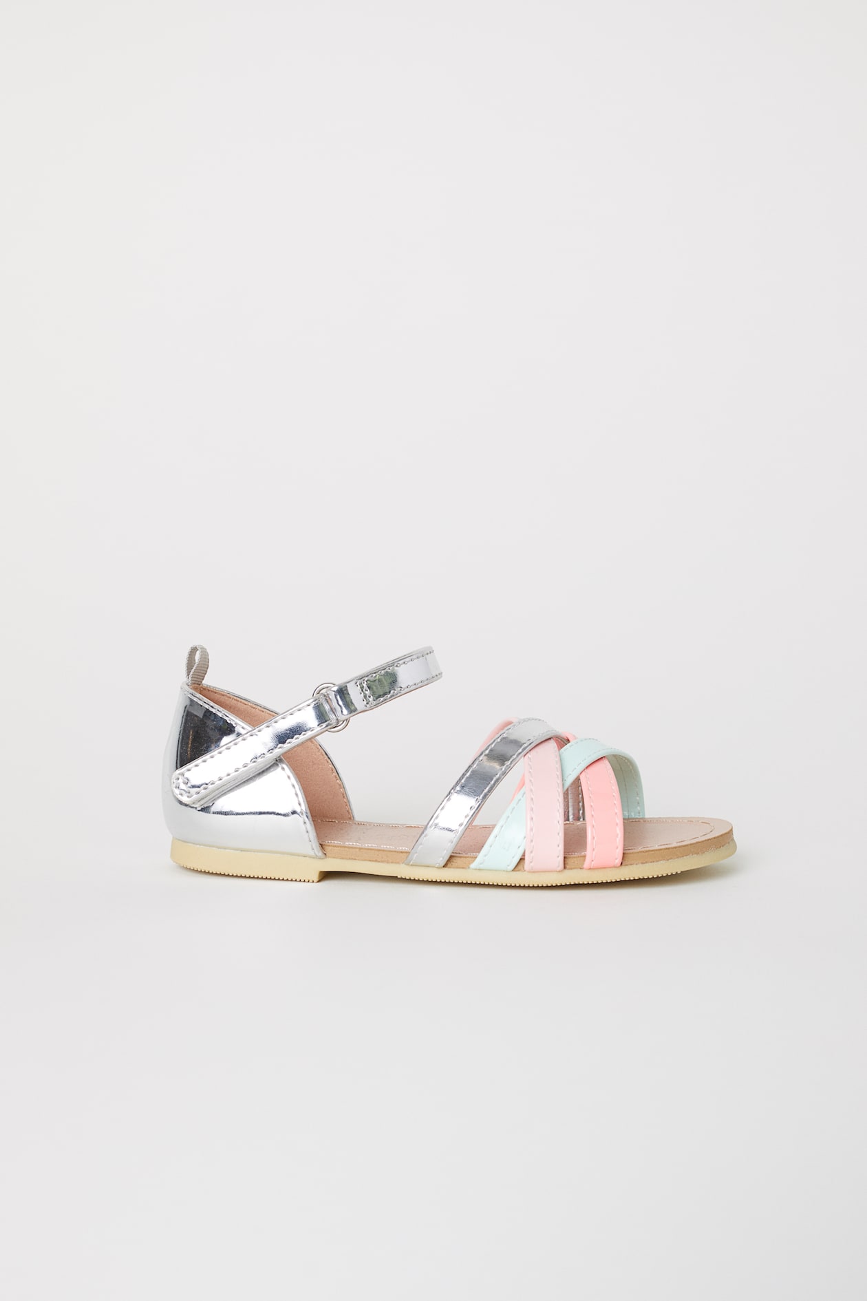 Metallic sandals Silver-coloured Kids H&M