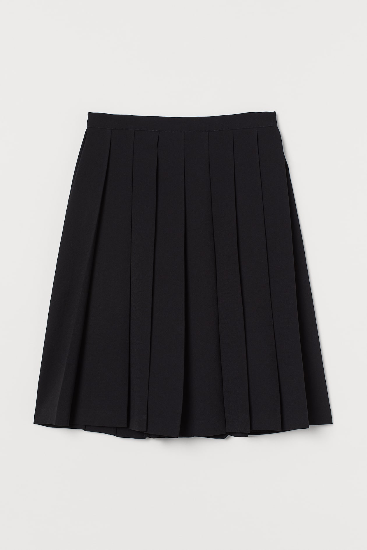 Pleated skirt - High waist - Short - Black - Ladies | H&M GB