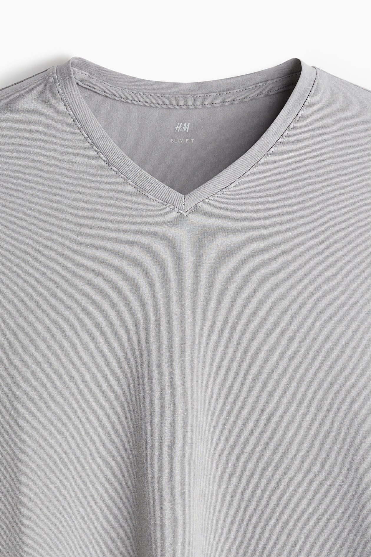 3pack Slim Fit Vneck Tshirts Vneck Short sleeve Black/gray/white Men H&M US