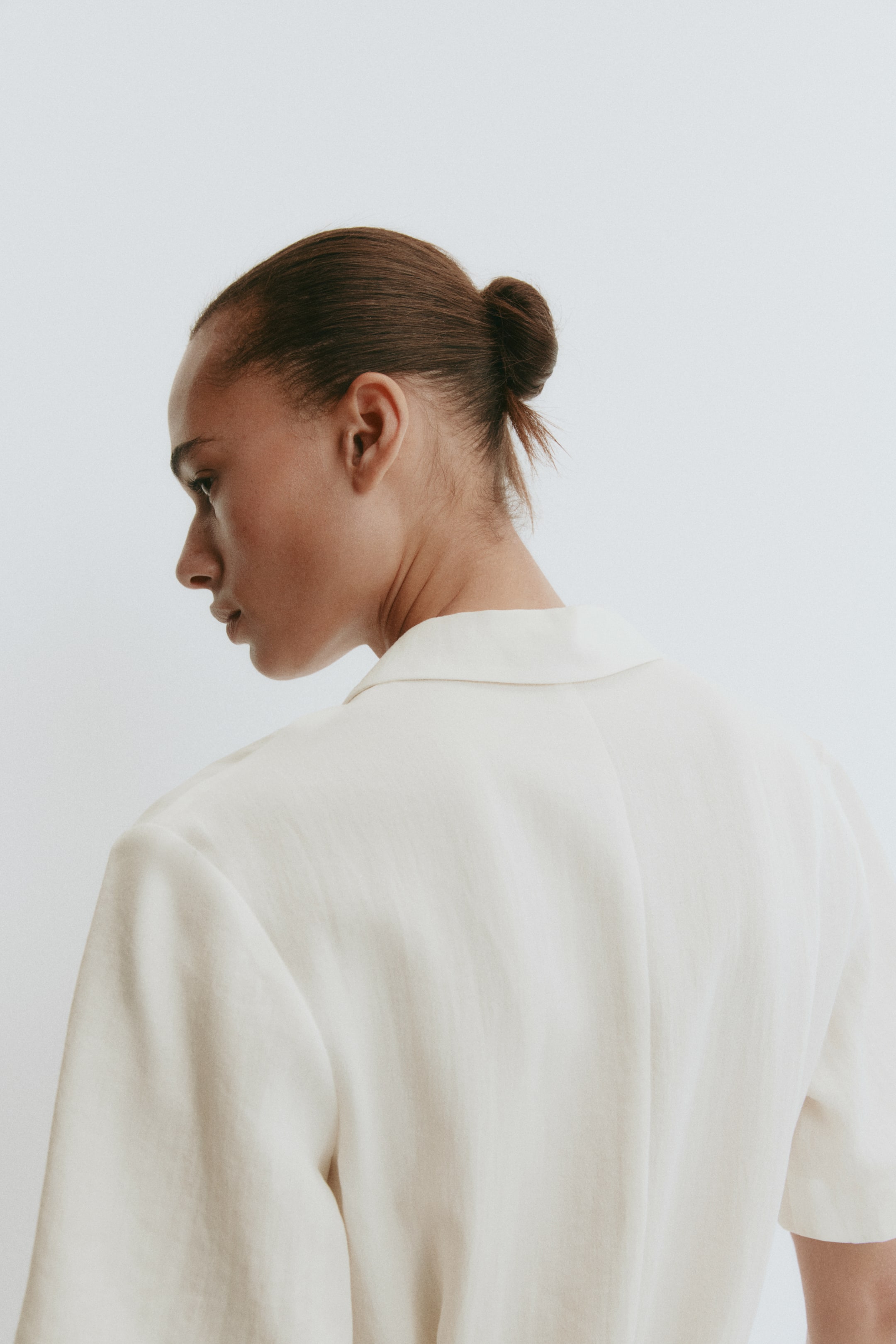Robe chemisier avec ceinture à nouer
