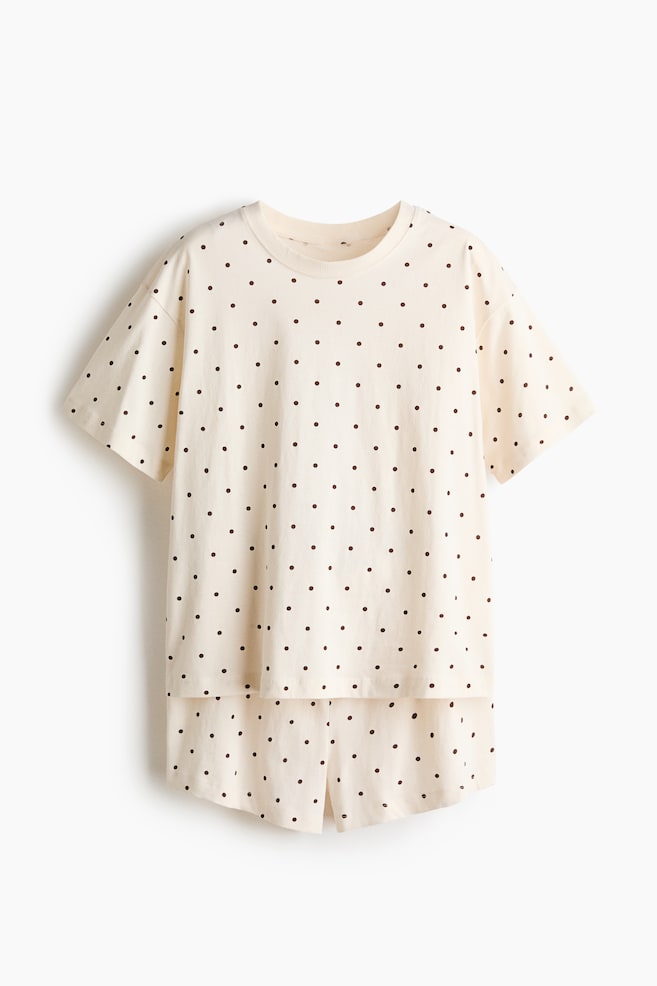 Printed pyjamas - Cream/Spotted/Light pink/Seoul/Cream/La Fragola/Light pink/Floral/Dark brown/Soul Crumb/Light pink/Strawberries/Cream/Morning Society/White/Floral/White/Striped - 1