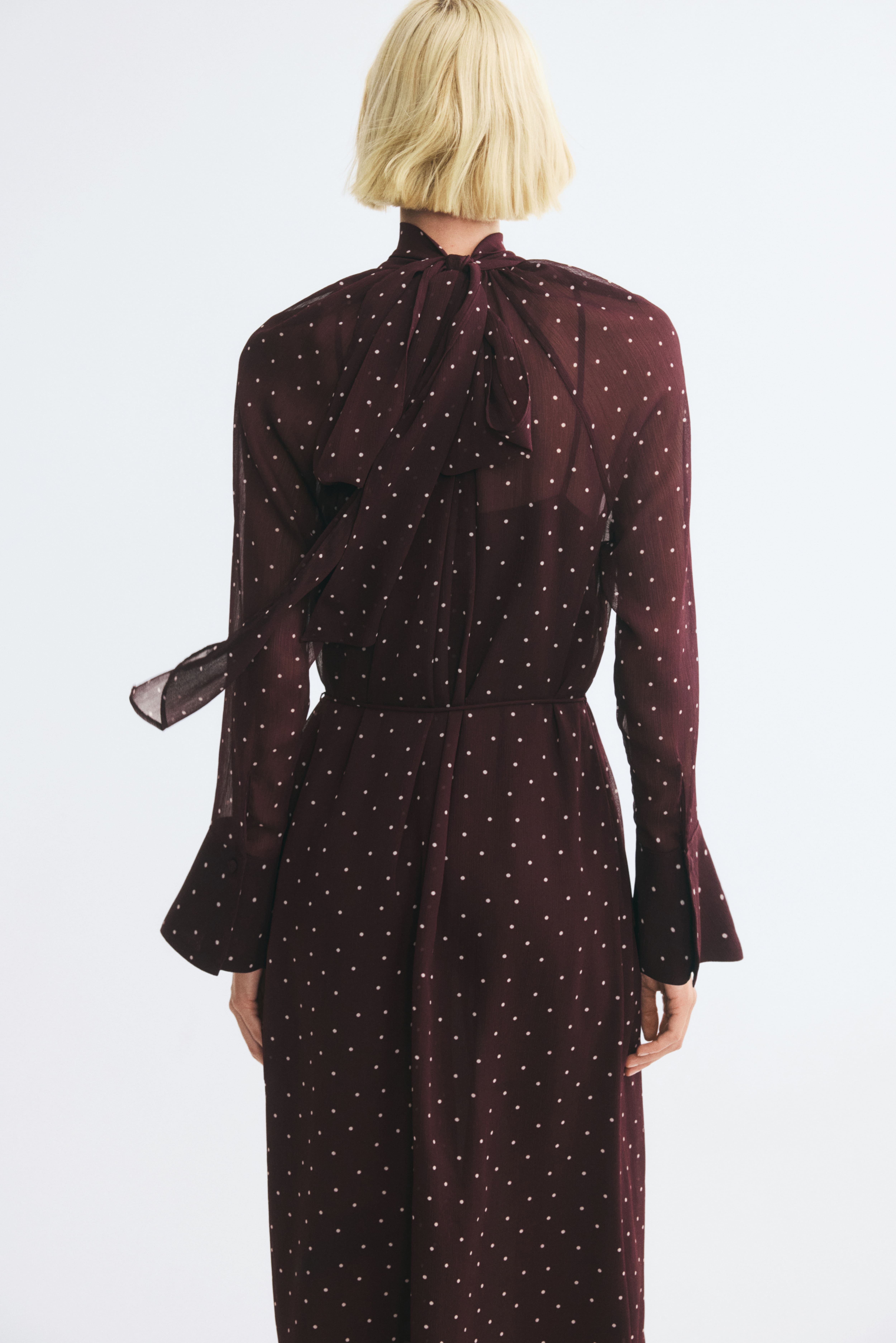 Scarf-Collar Dress