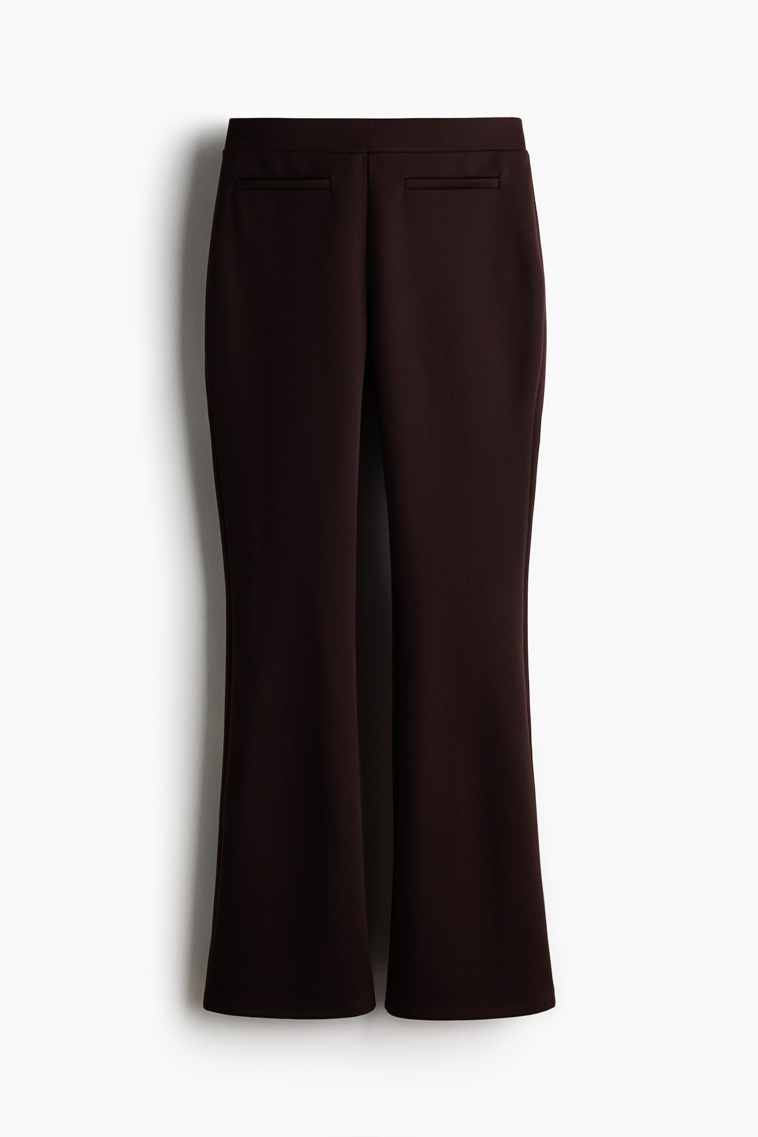 Flared trousers - Dark brown/Black/Plum red