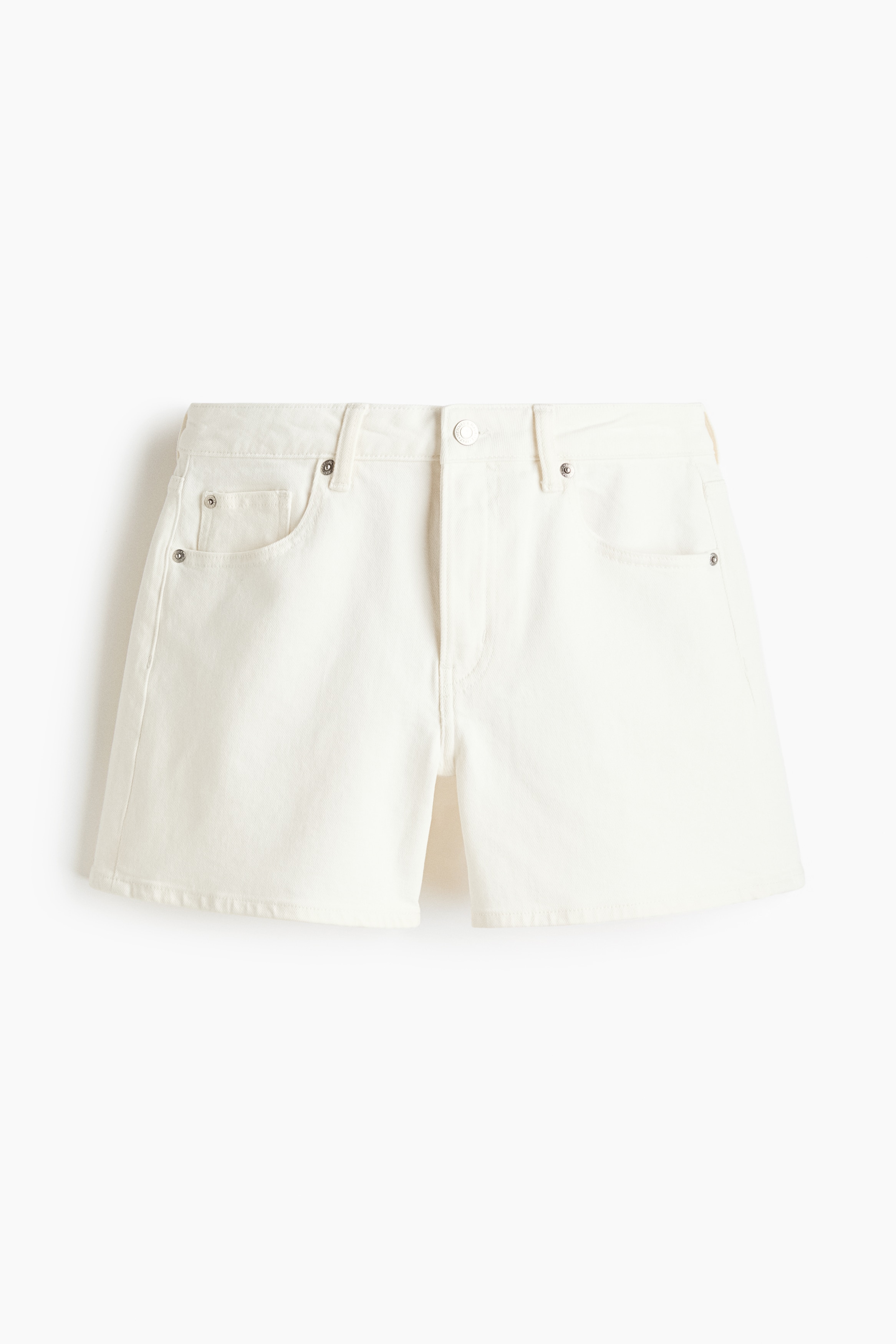Denim Shorts - White/Denim blue/Light denim blue