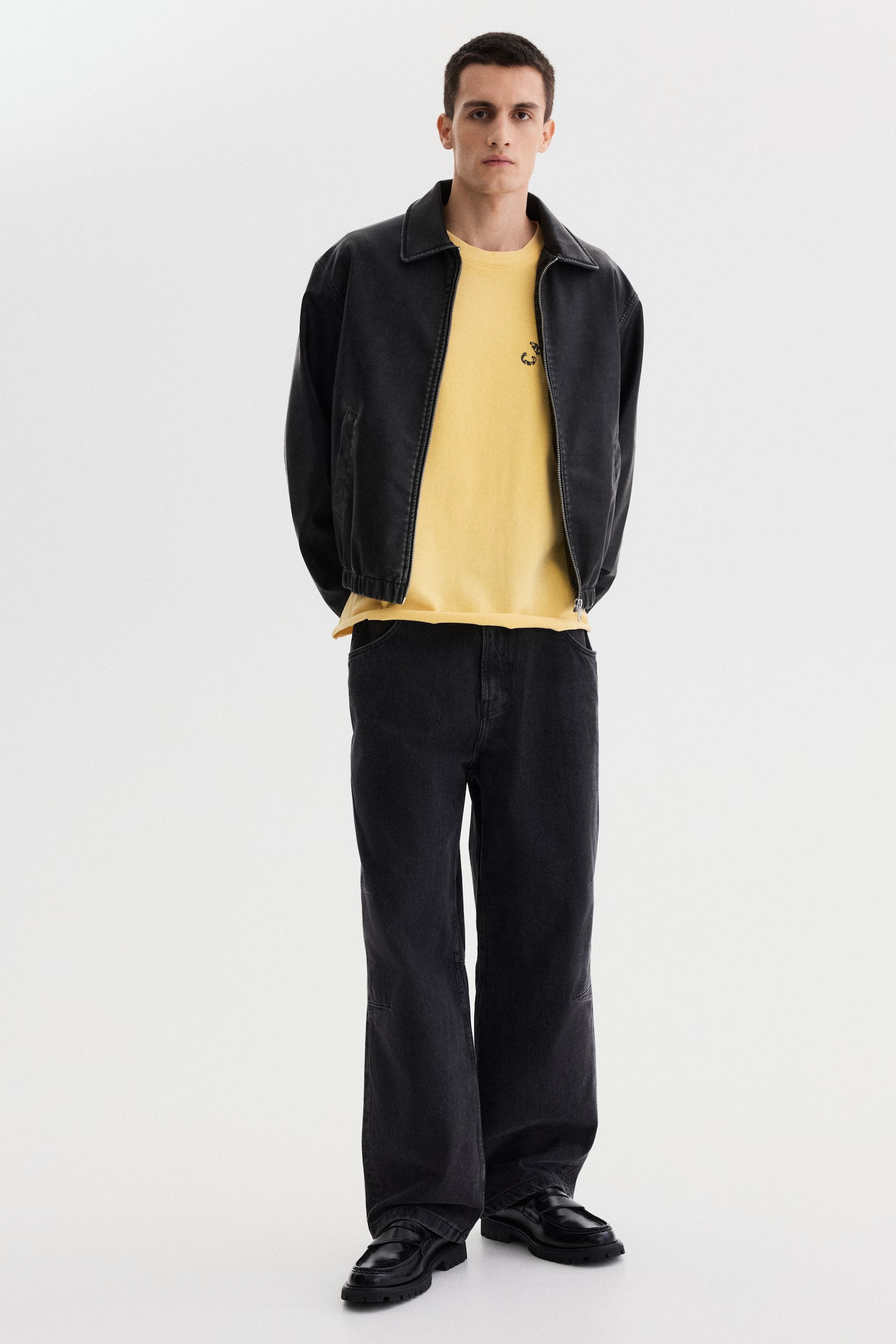 Oversized Fit Boxy-style t-shirt - Yellow/California/Dark brown/Reality Bites/Black/Golden Sunset/Dark grey/Soho Nyc/Dark blue/Run Wild/Bright red/Sunset/Grey - 4