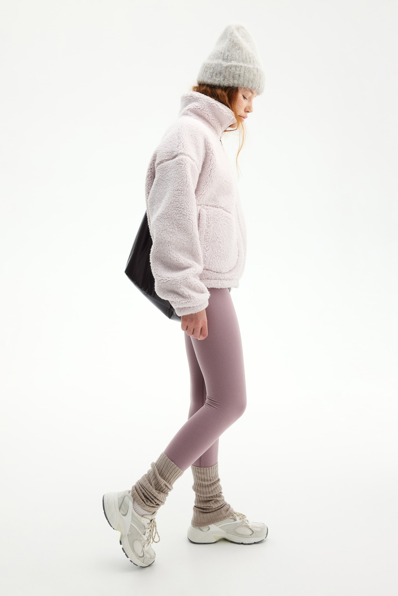 Teddy sports jacket - Pale pink/Cream/Black/Mole/White - 5