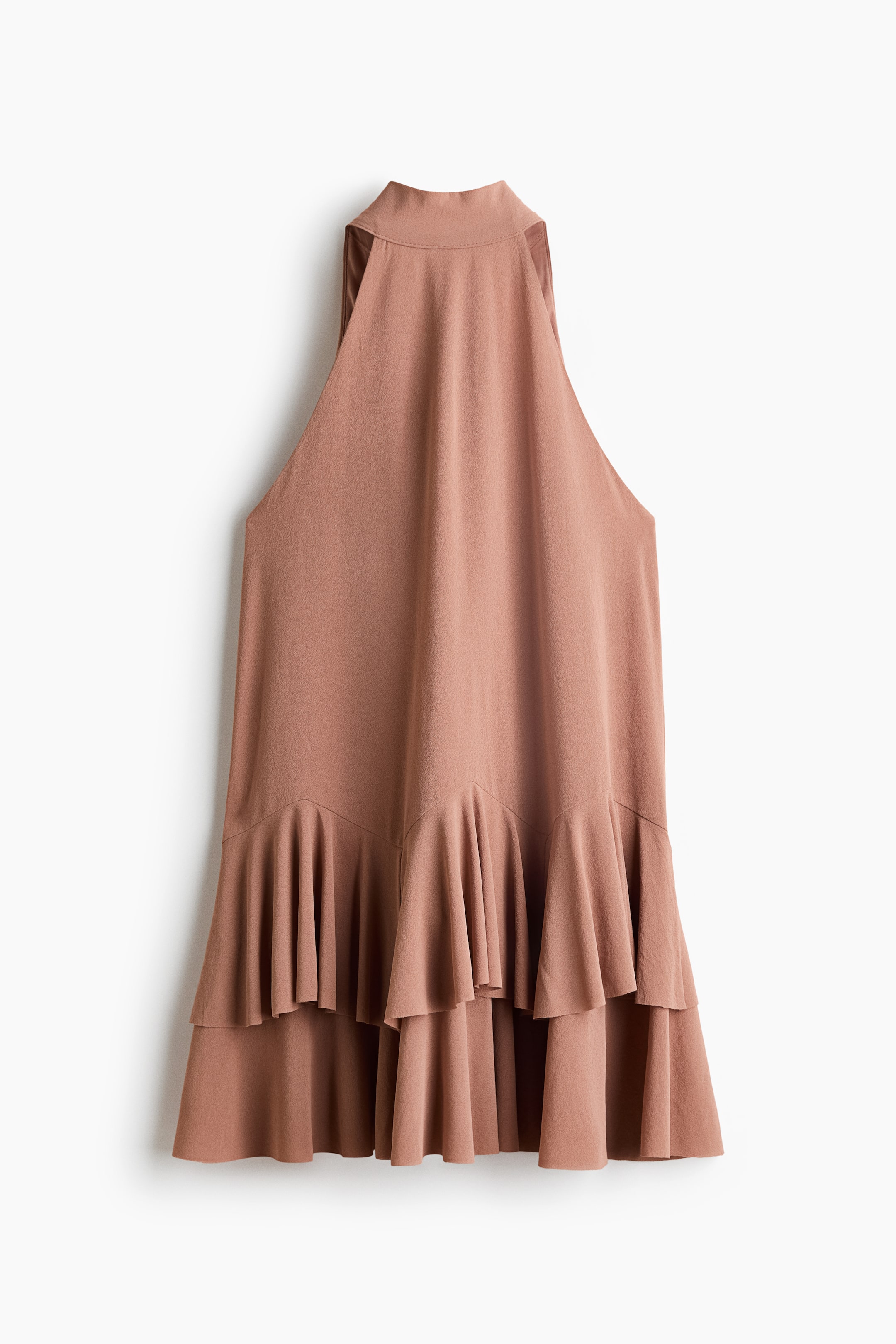 Flounced Tie-Detail Top