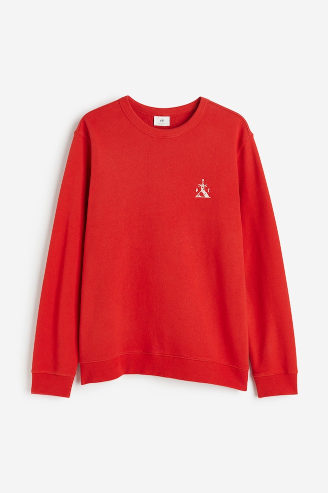 Sweatshirt in Regular Fit - Rot/Leuchtturm/Marineblau - 2