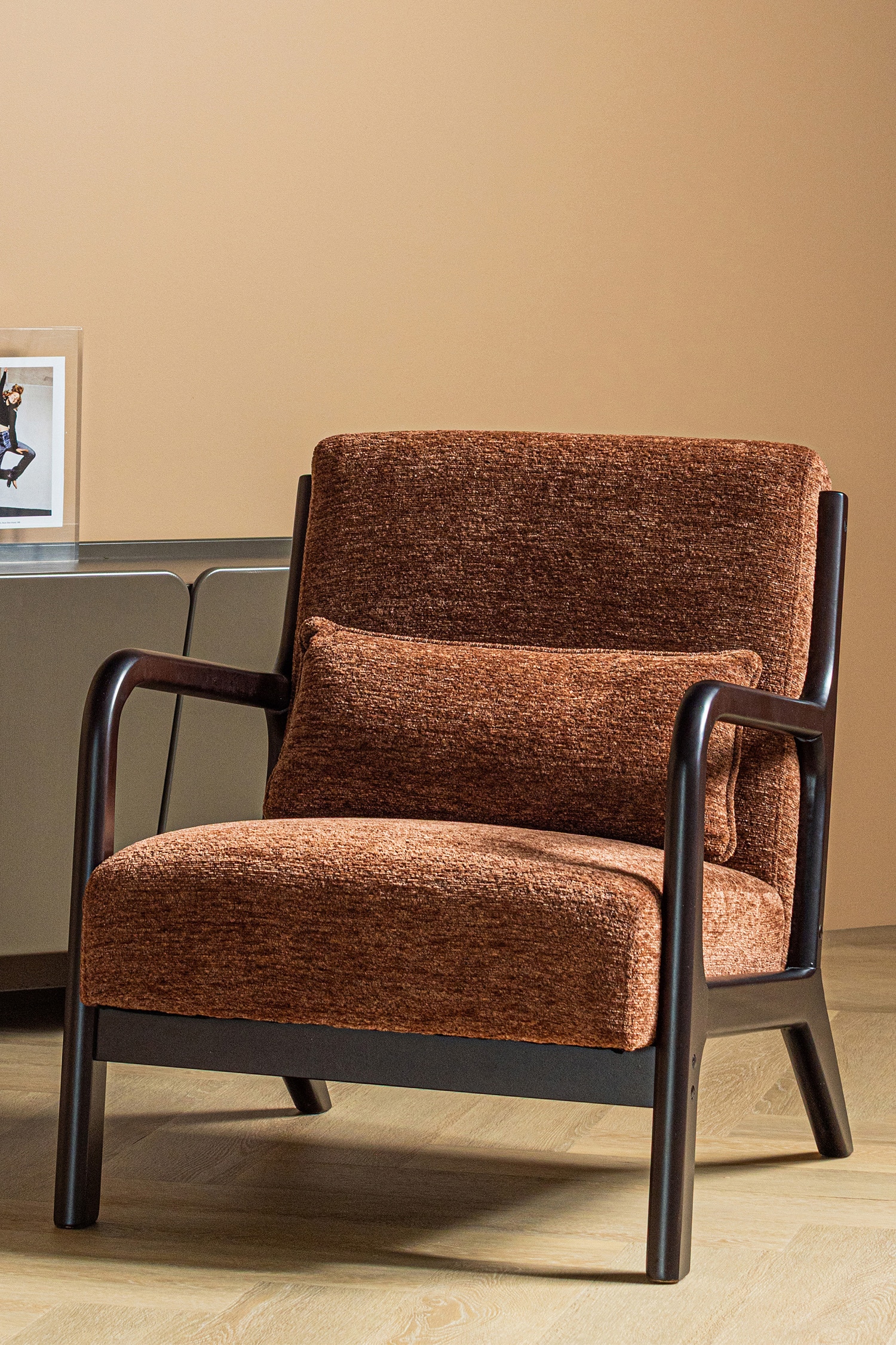 Fauteuil Mark - Marron/Beige