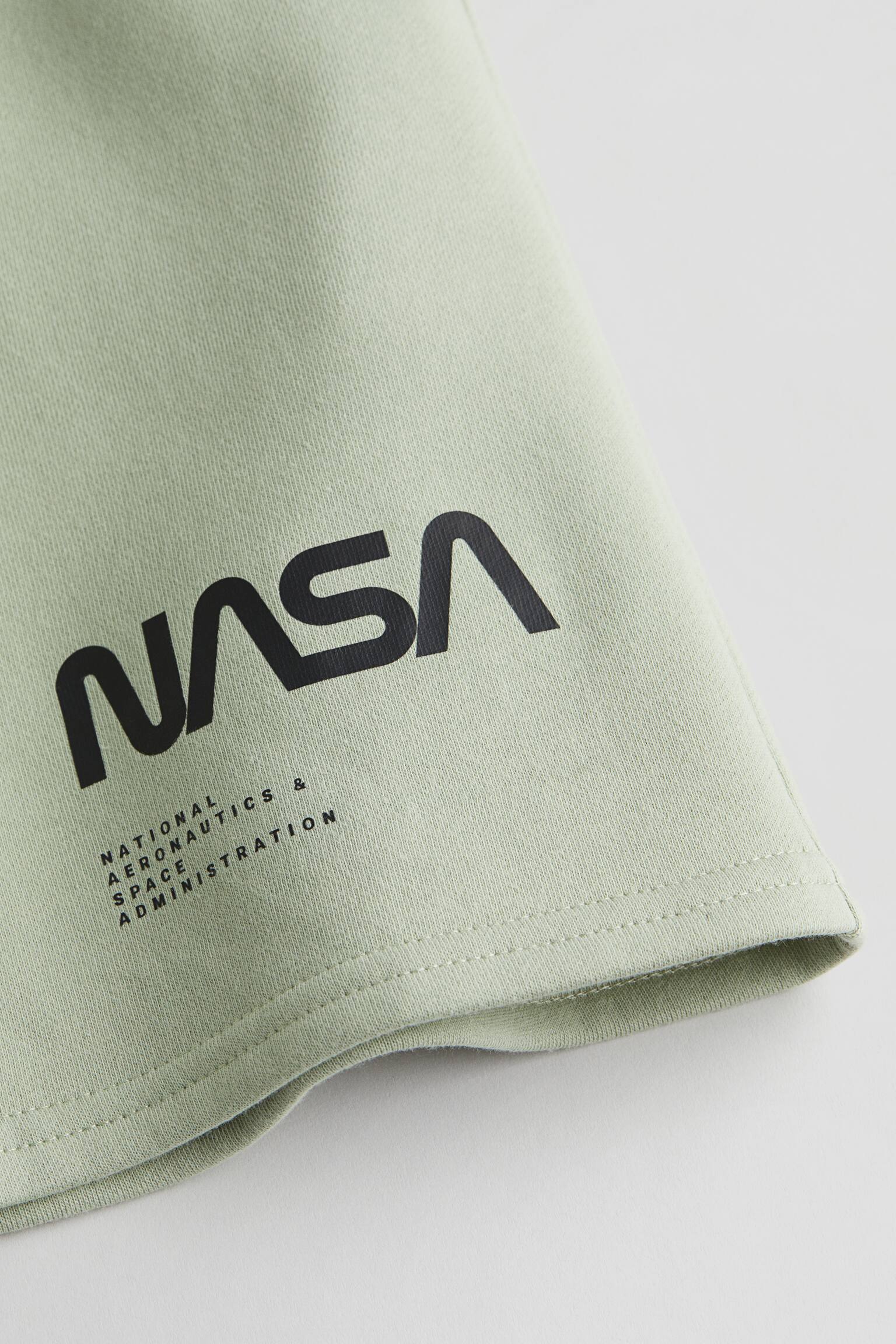 Print-motif sweatshorts - Light dusty green/NASA/Grey/NASA - 2