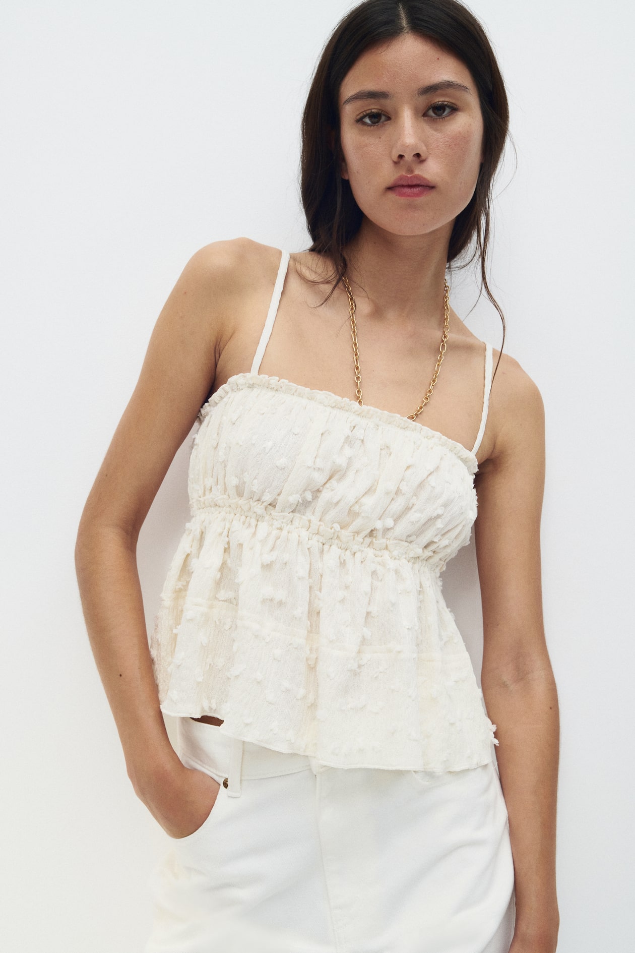 Textured Jersey Top