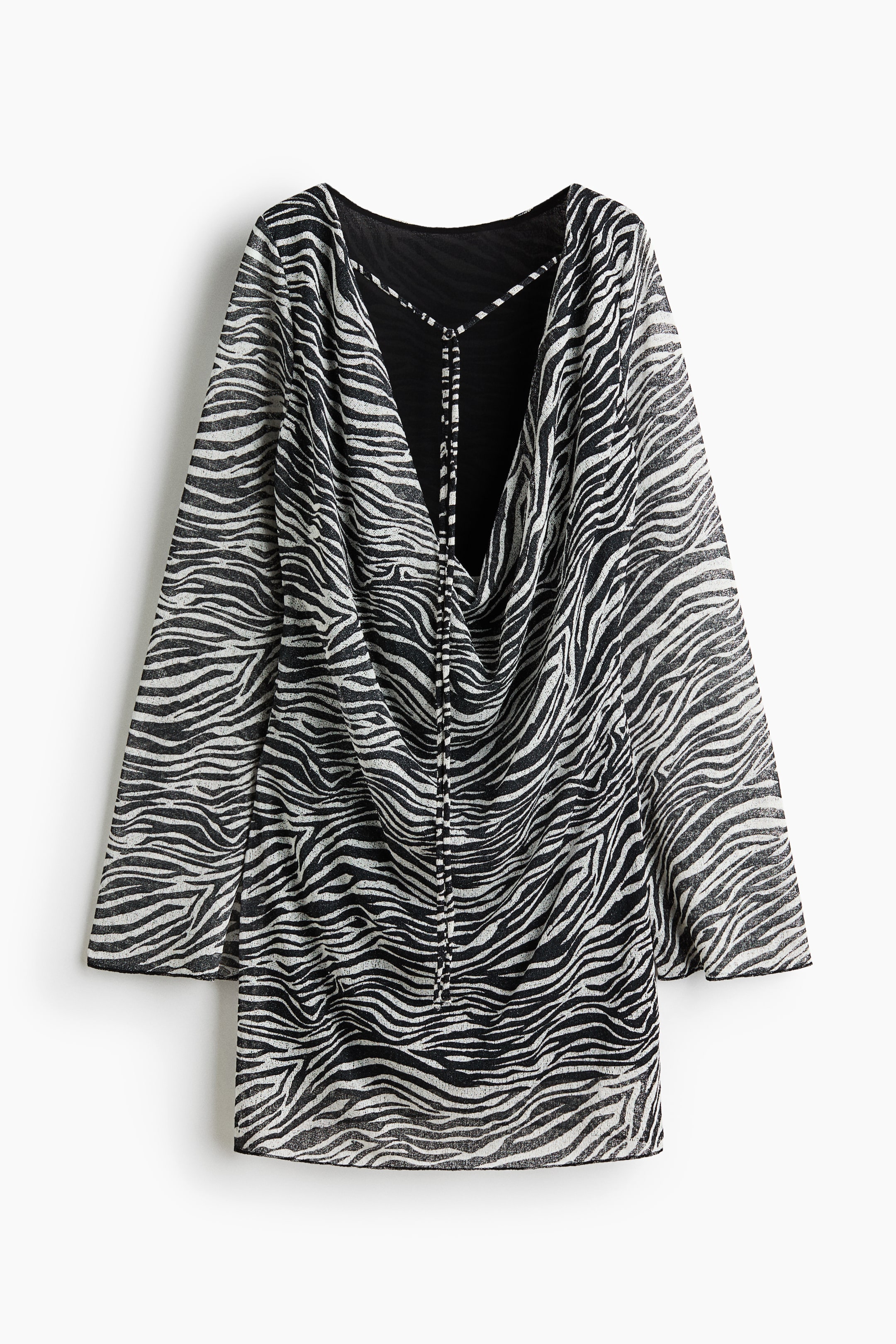 Printed Tie-Back Dress