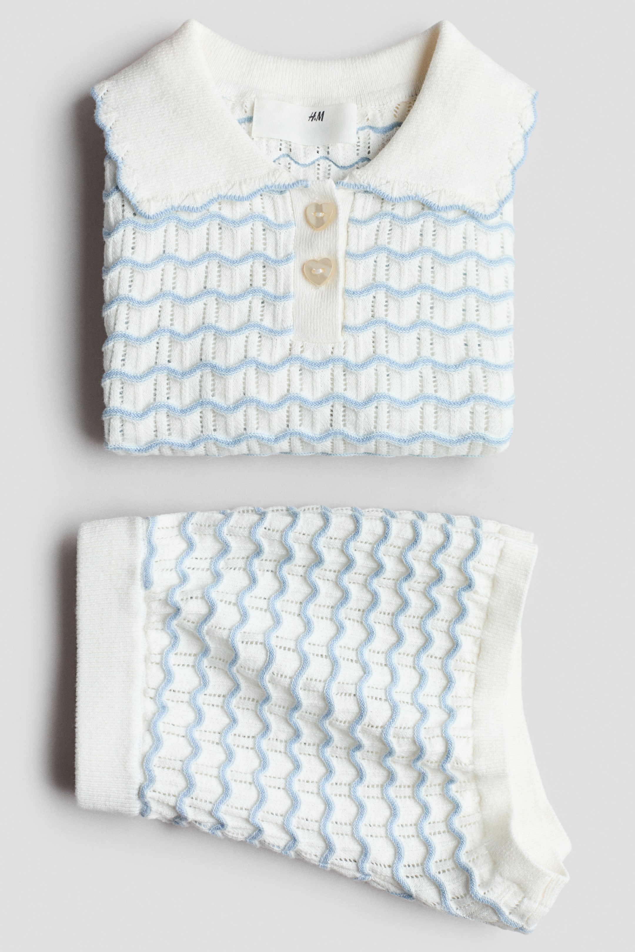 2-Piece Pointelle-Knit Set