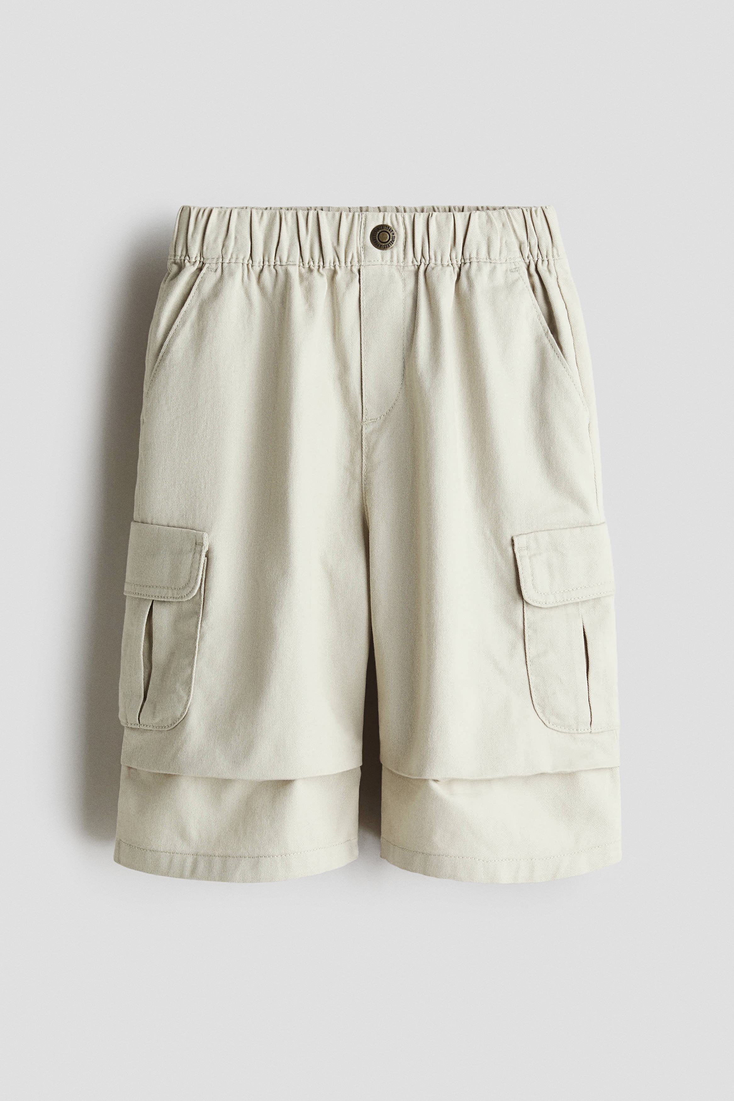 7부 카고 팬츠 - 라이트 베이지