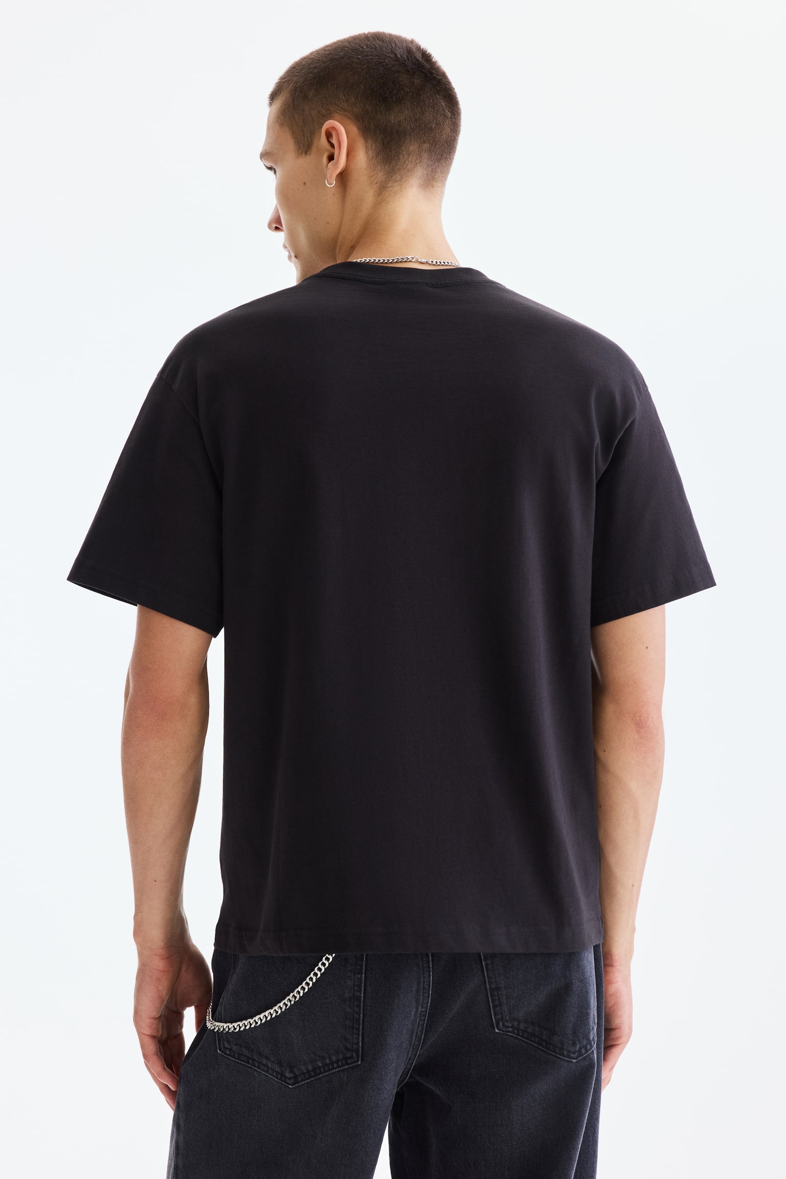 Loose Fit Printed T-shirt - Black/Phys. Ed. Class/White/Landry's/White/Red Rock/Black/Campioni Del Mondo/Black/Brooklyn/Black/Trust Yourself/Light blue/Le Club Bleu/Dark turquoise/Allotment/Khaki green/Adapt/White/beach/White/The Soul's Garden/Blue/San Diego - 5