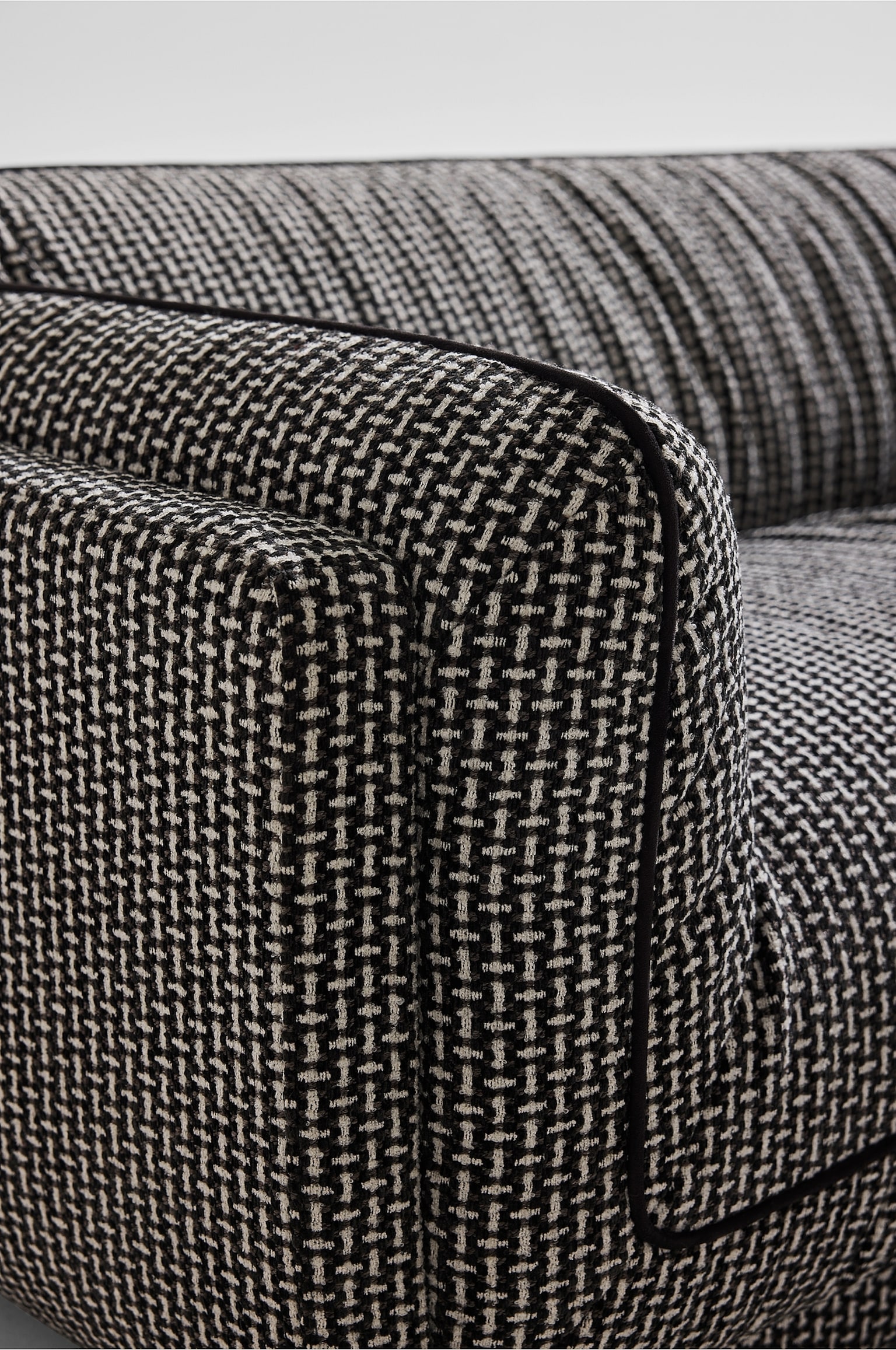 Otto 3-sitzer-sofa - Schwarz/weiß - 7