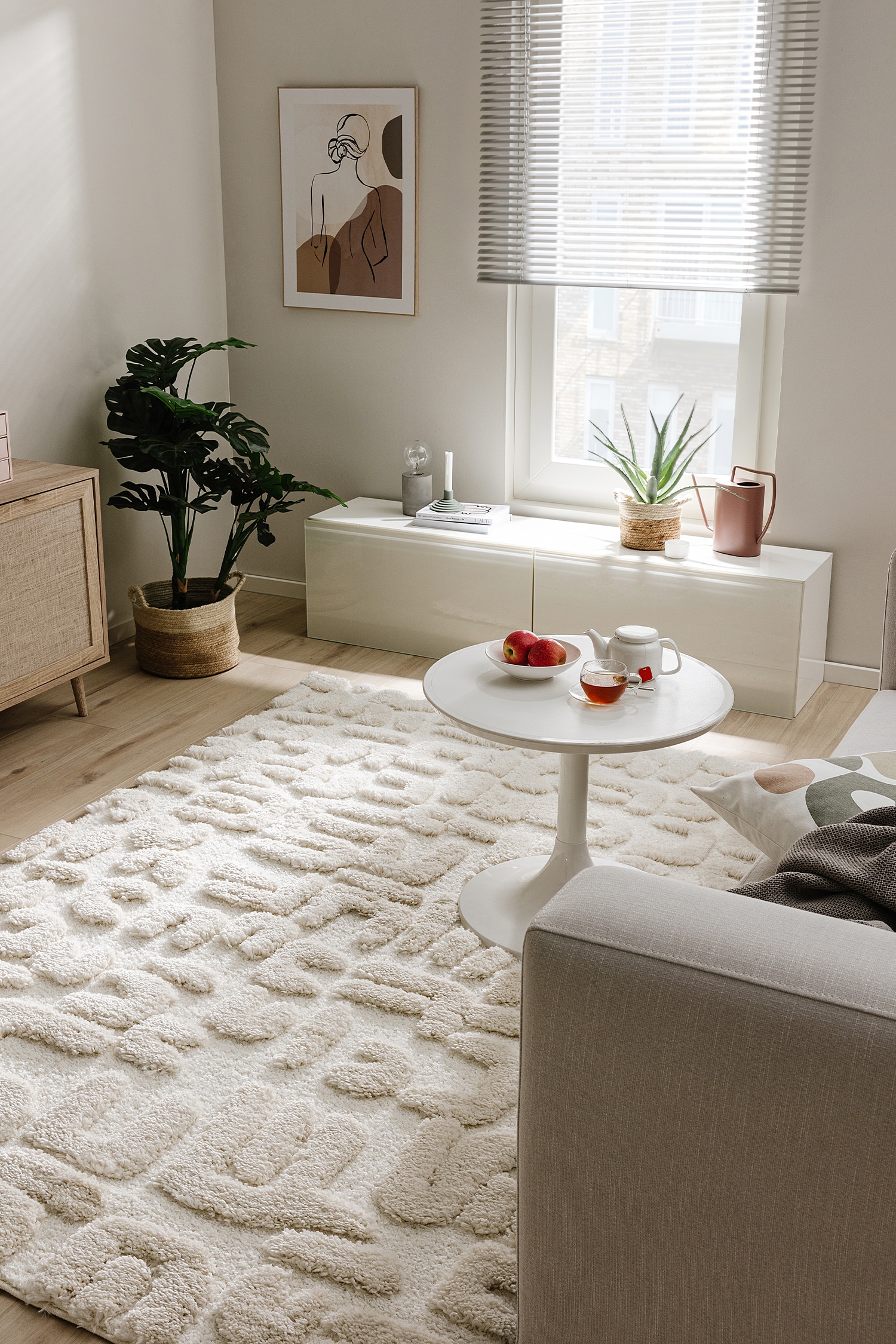 Shaggy Rug Tibo - Cream
