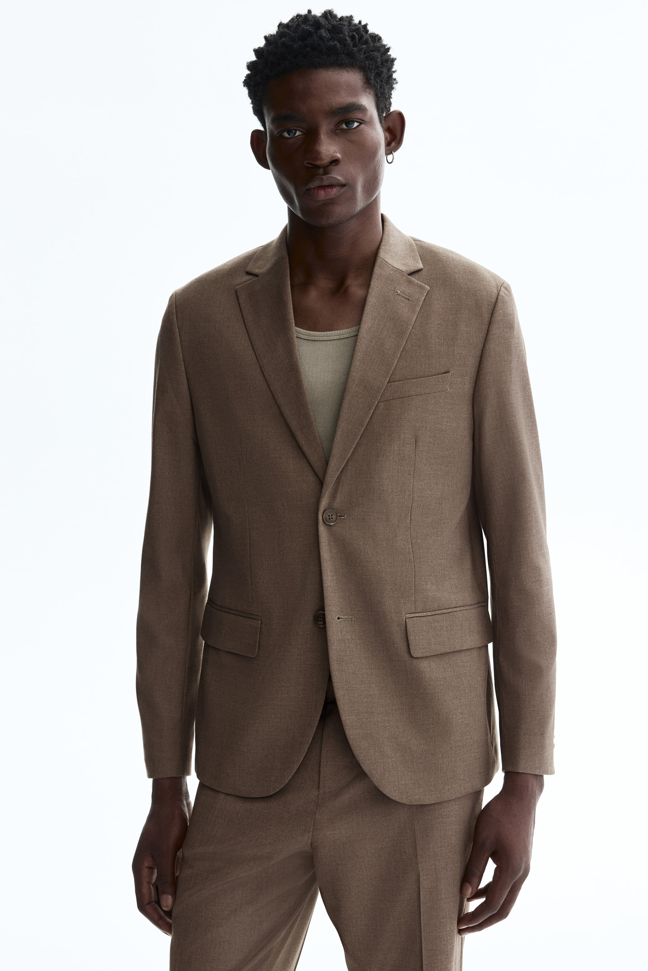 Regular-Fit Single-Breasted Jacket