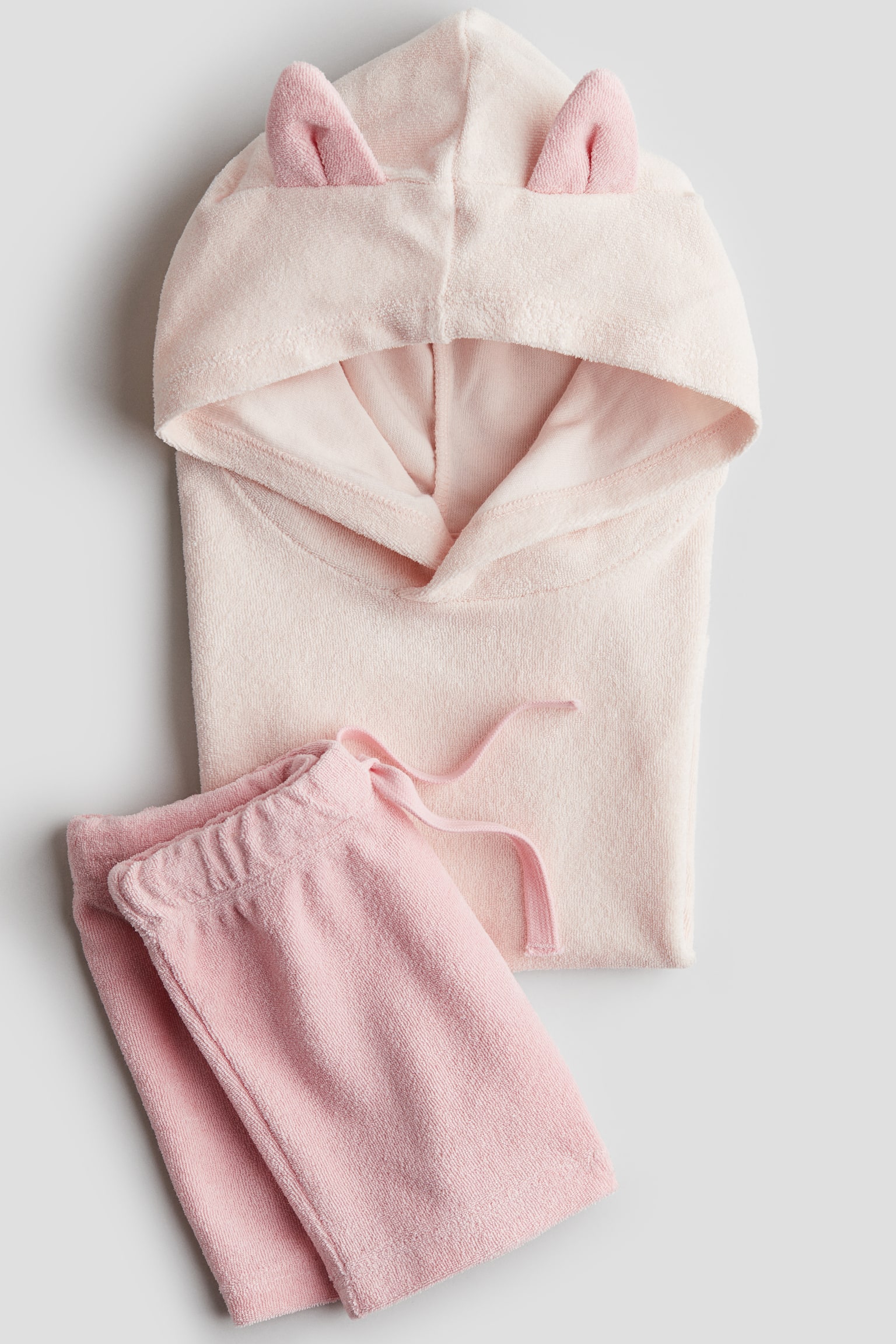 Детские комплекты H&M 2-Piece Terry Set, цвет: Светлый розовый — фото 1