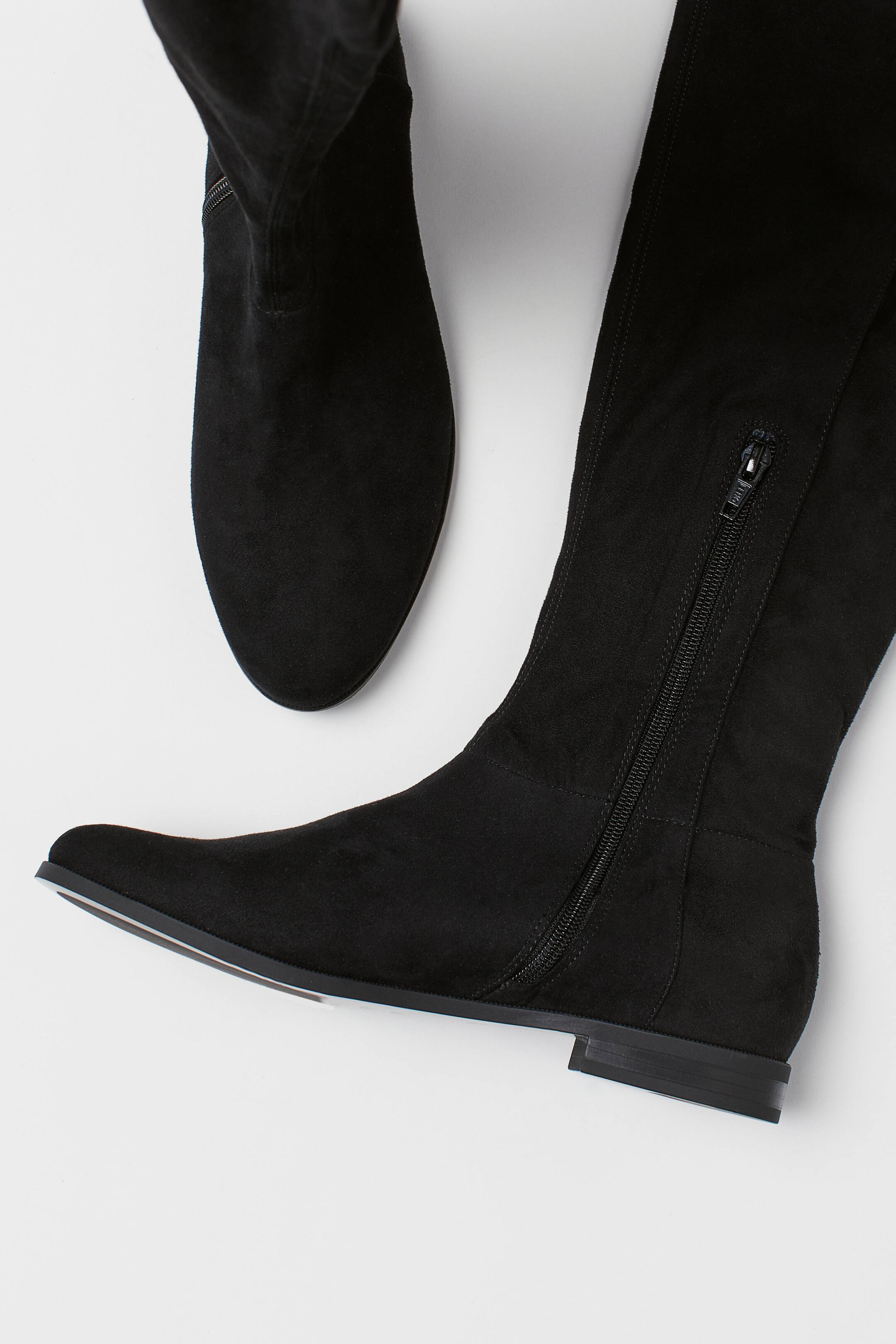 Zobrazit větší obrázek: Kozačky ke kolenům - Černá - ŽENY | H&M CZ 3