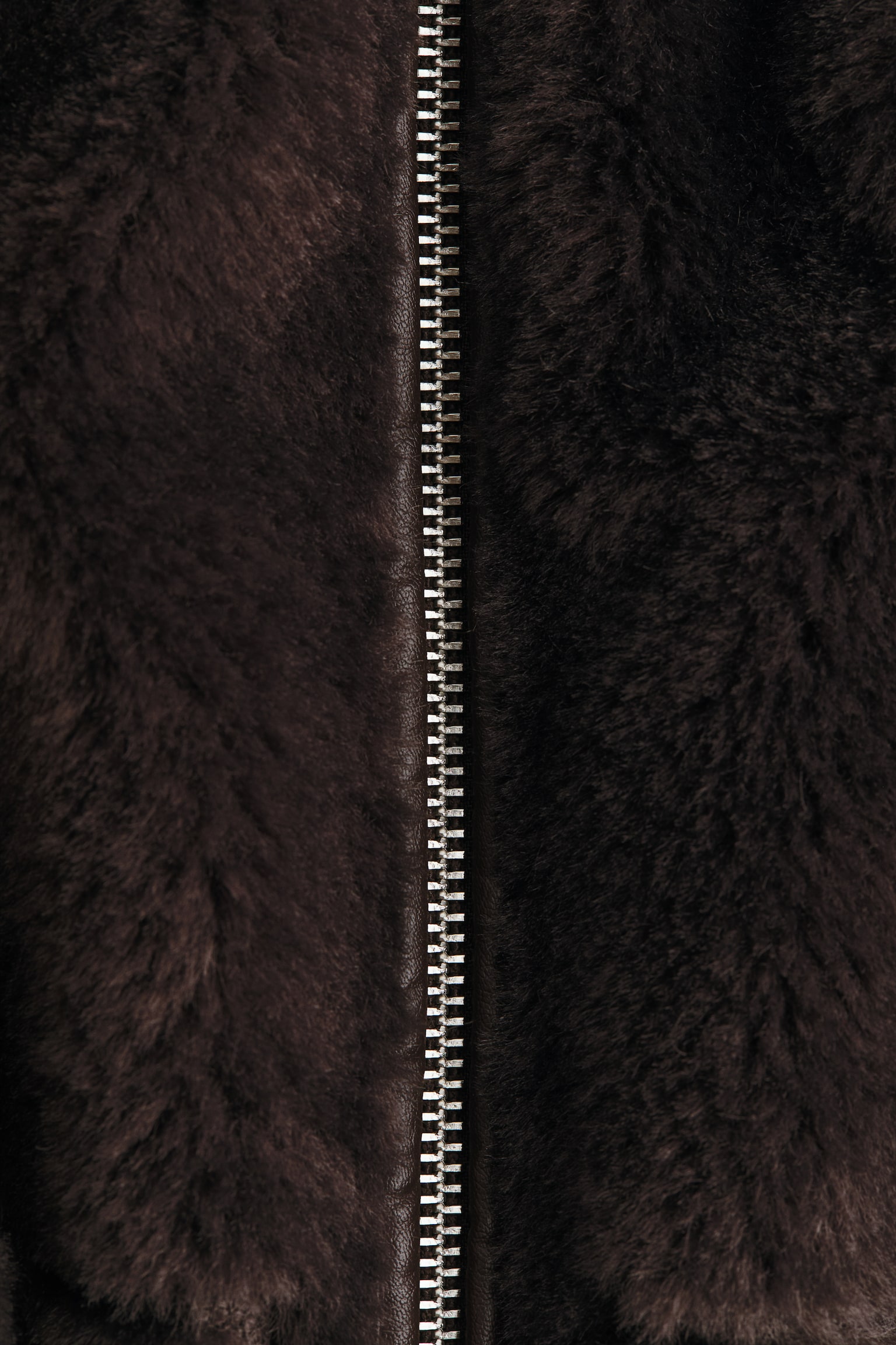 Oversized jacket - Dark brown - 6