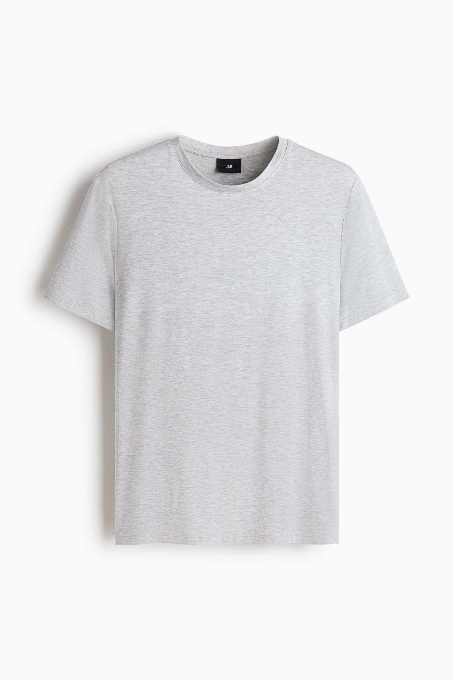 Jersey pyjama T-shirt and shorts - Light grey marl/Turquoise/Dark brown/Light blue - 2