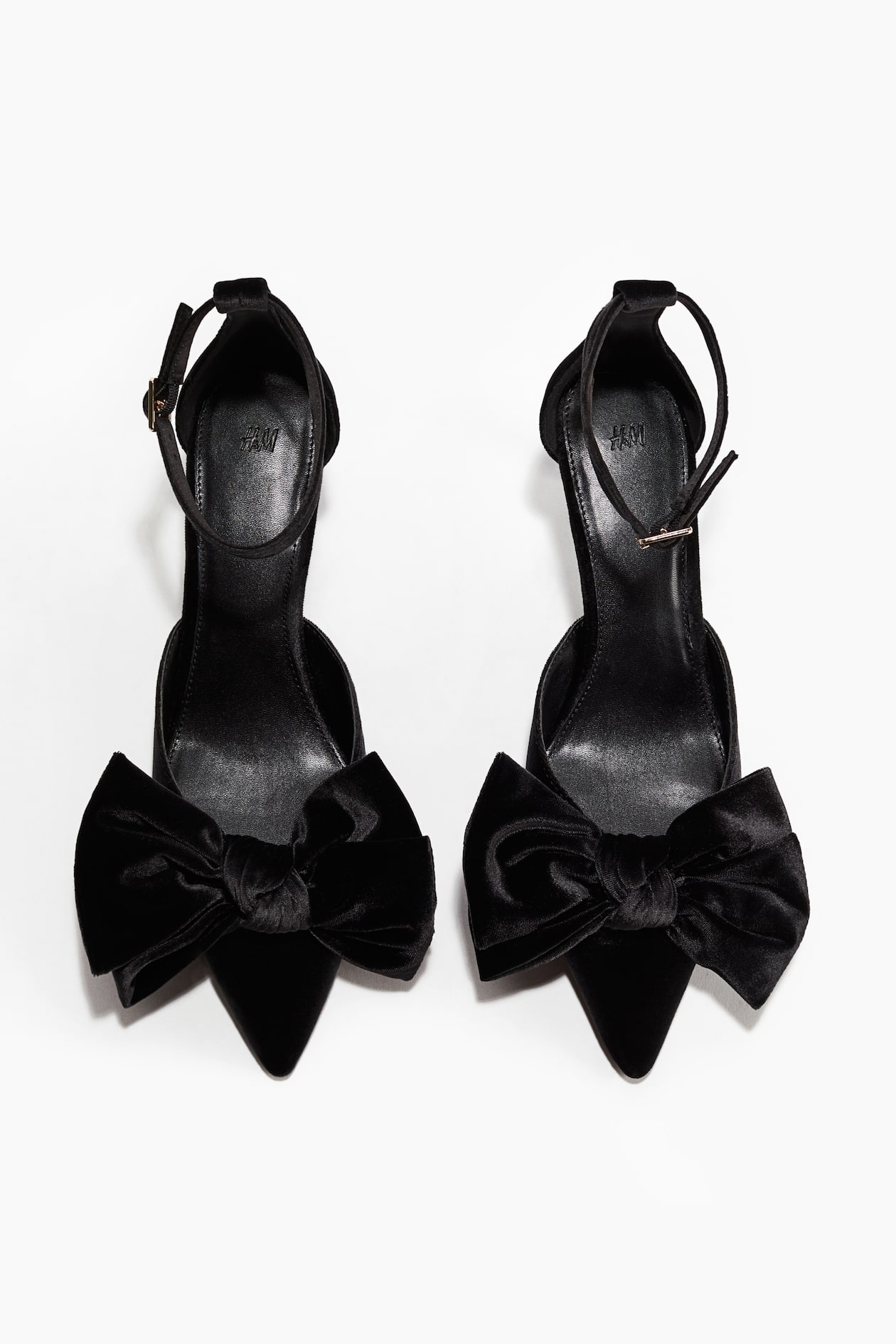 HM 25S HIGH-HEEL WEDGE SHOES 50 MM IN BLACK LAMBSKIN