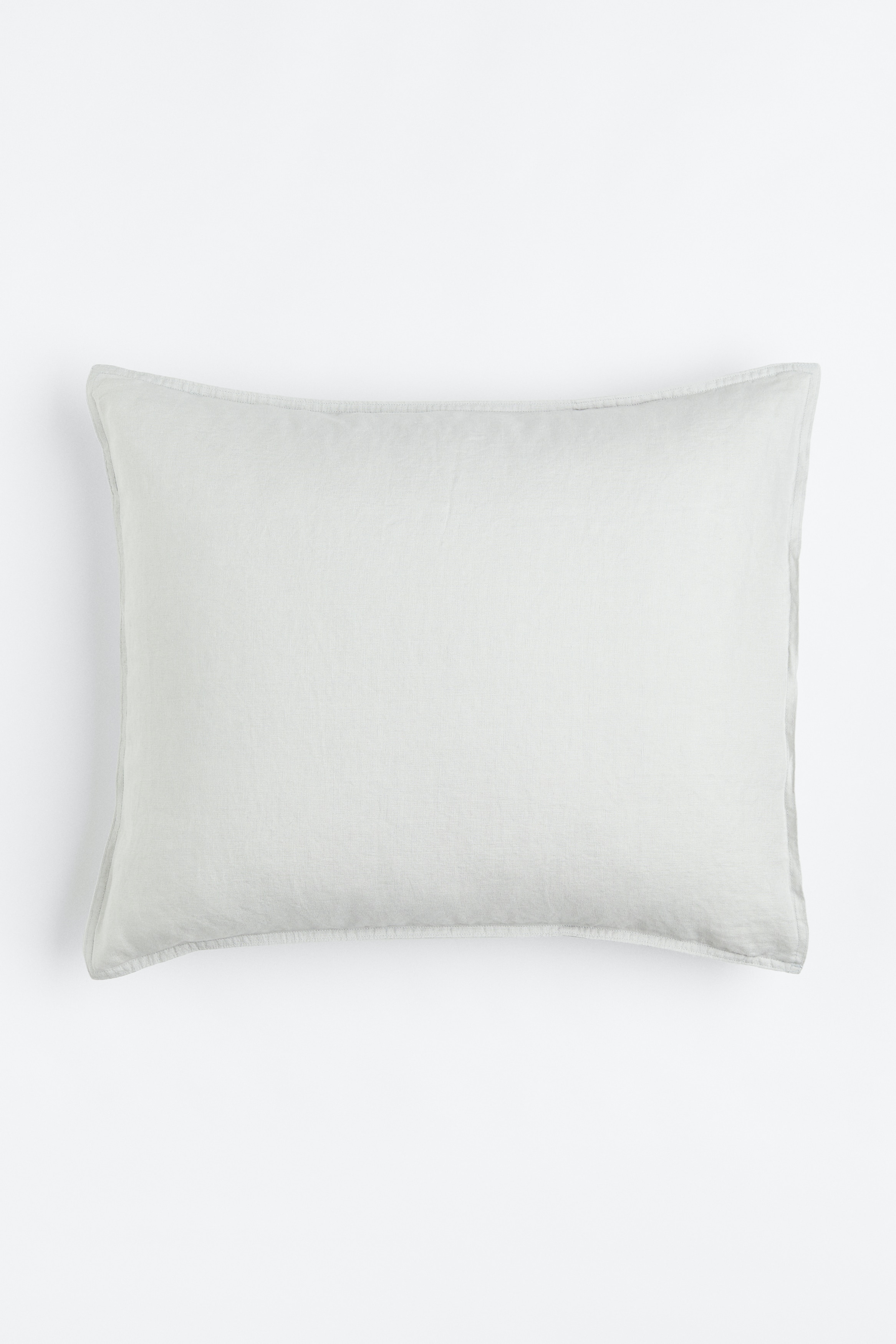 H&M Home  - Funda de almohada en lino lavado - Gris claro - size: ES 50x60