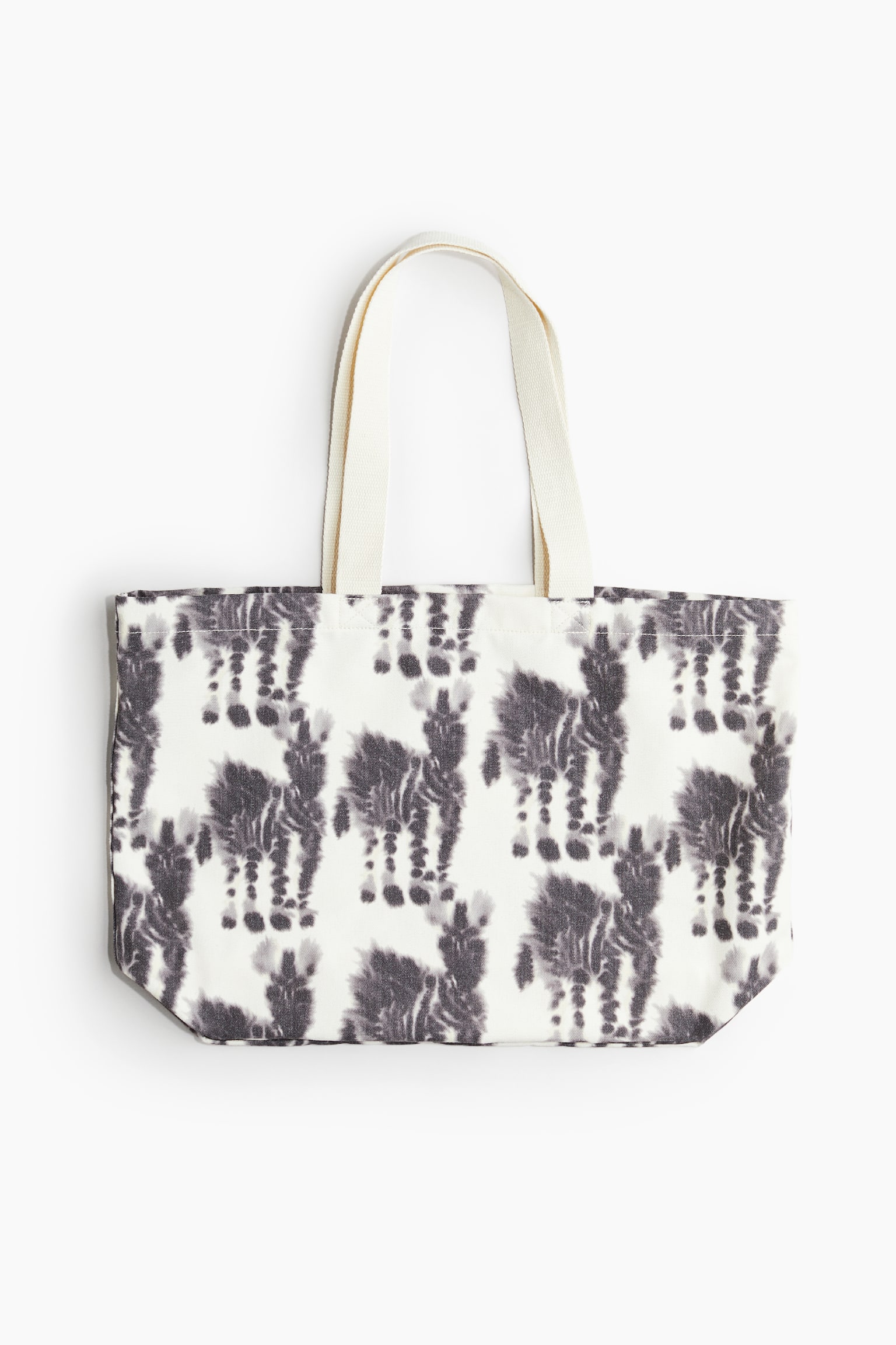 Pattern Tote Bag - White/Zebras - 1