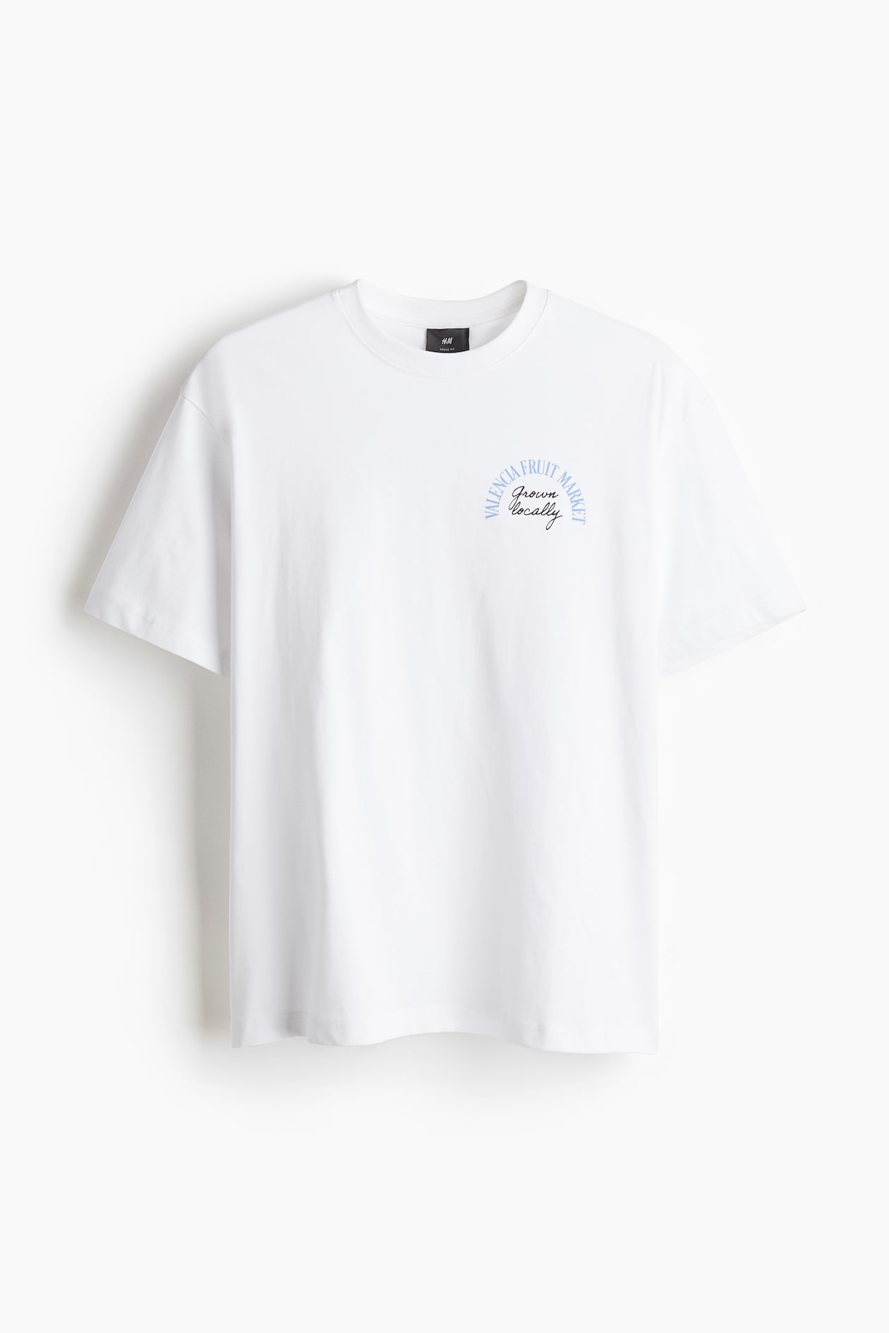 Loose Fit Printed T-shirt White/Valencia Men H&M IN