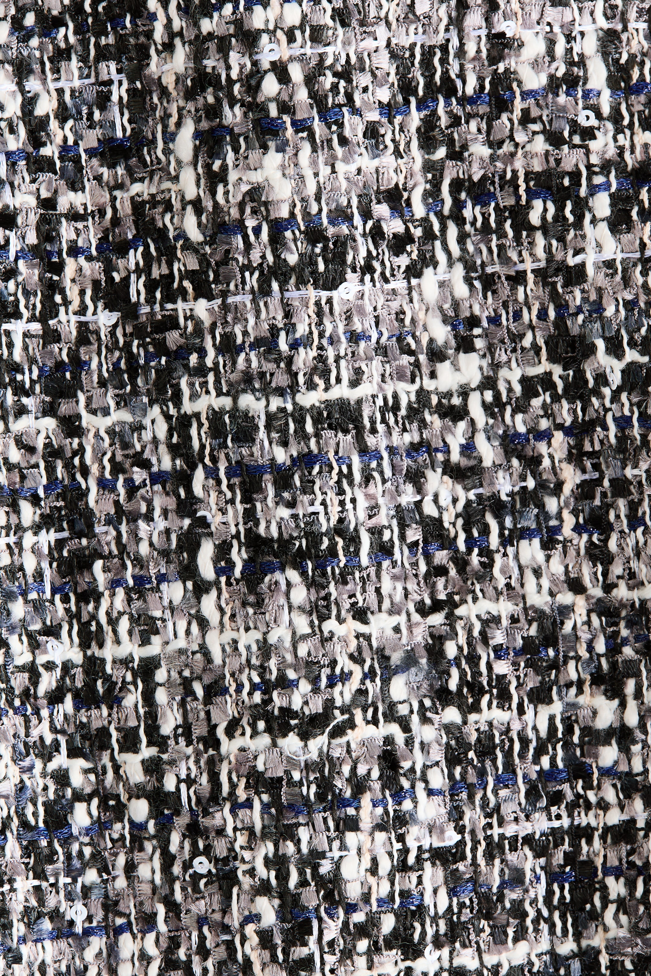 Robe frangée en tissu bouclé