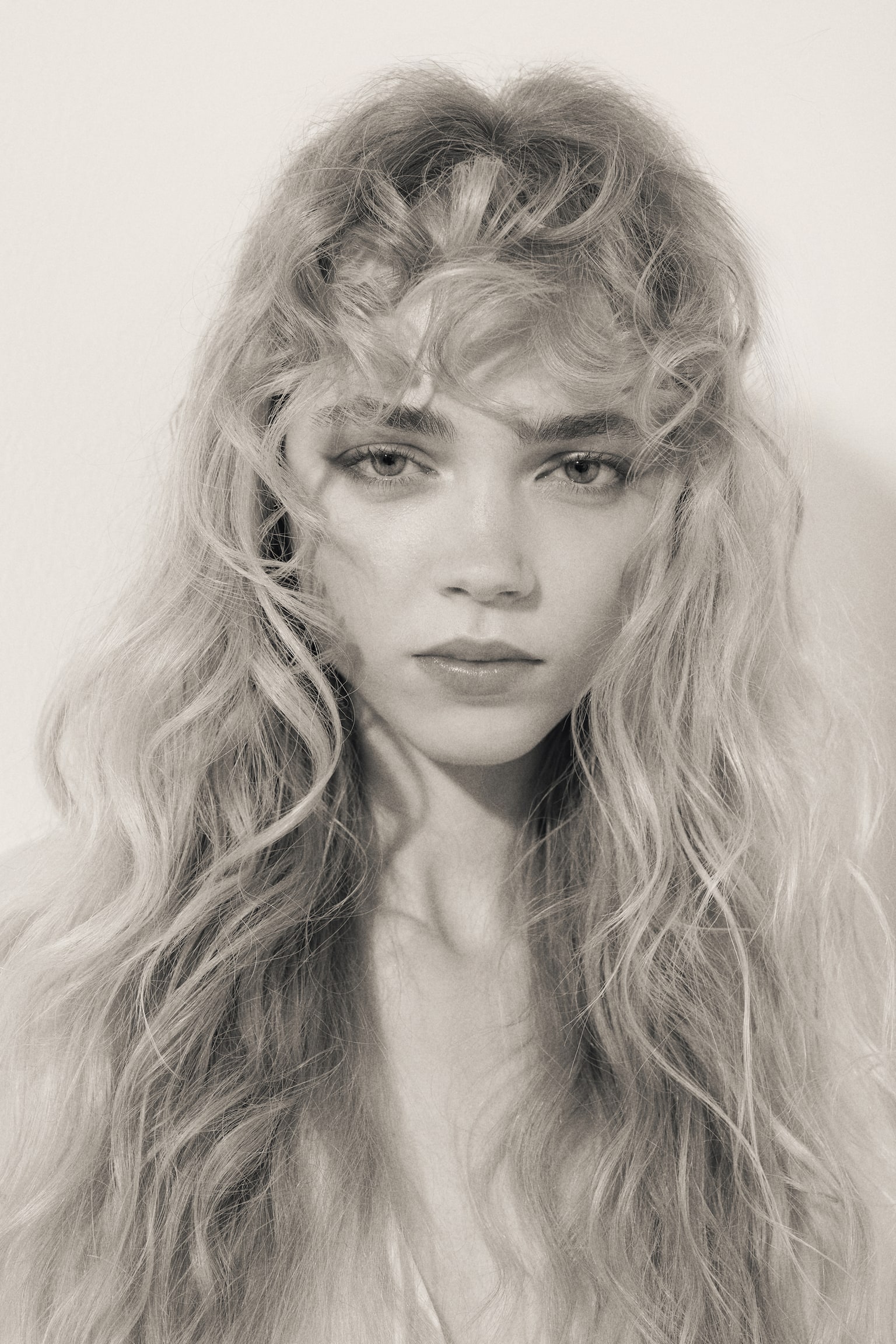 Broderie anglaise blouse - 奶油色 - 3